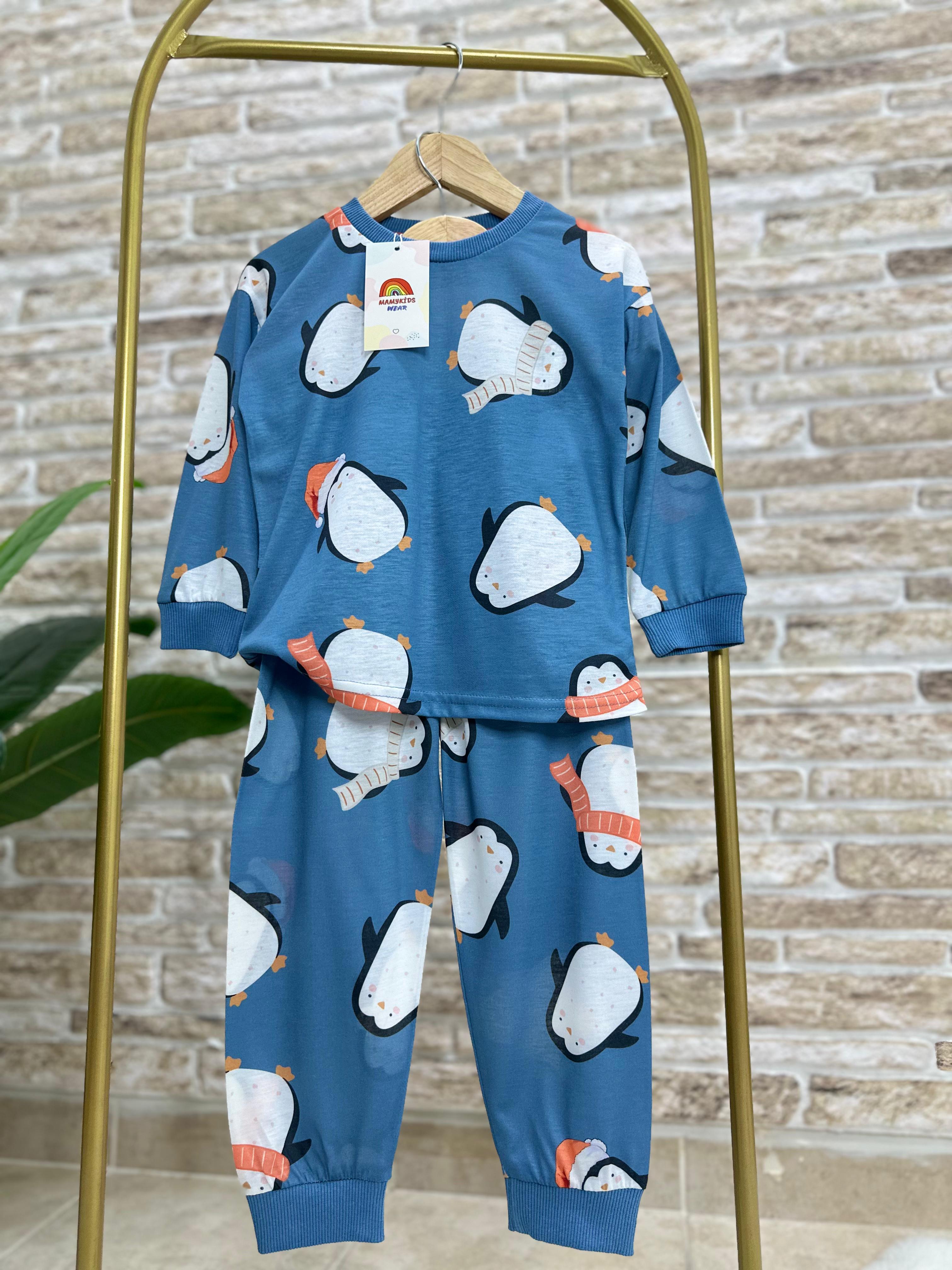 Penguenli Unisex Pijama Takımı 