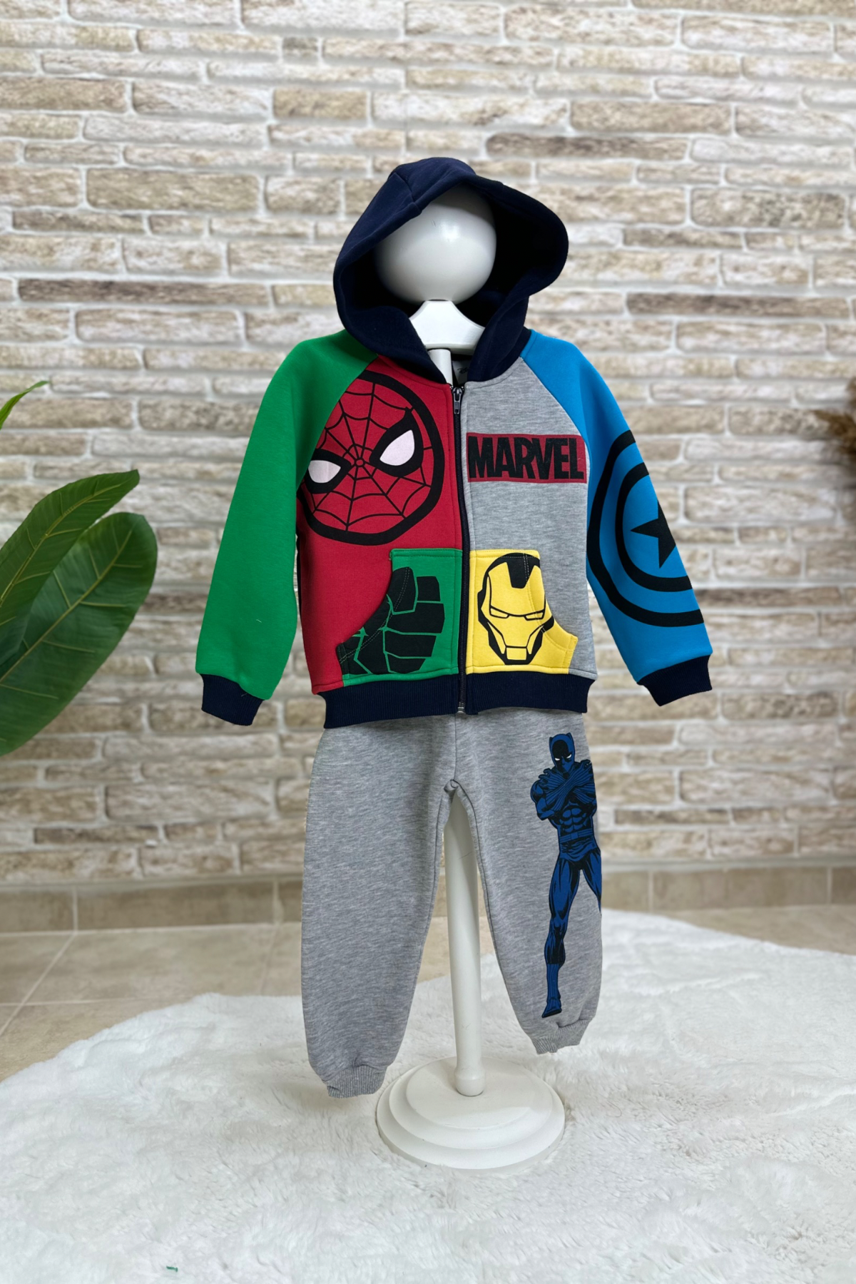 Şardonlu Fermuarlı Marvel Takım