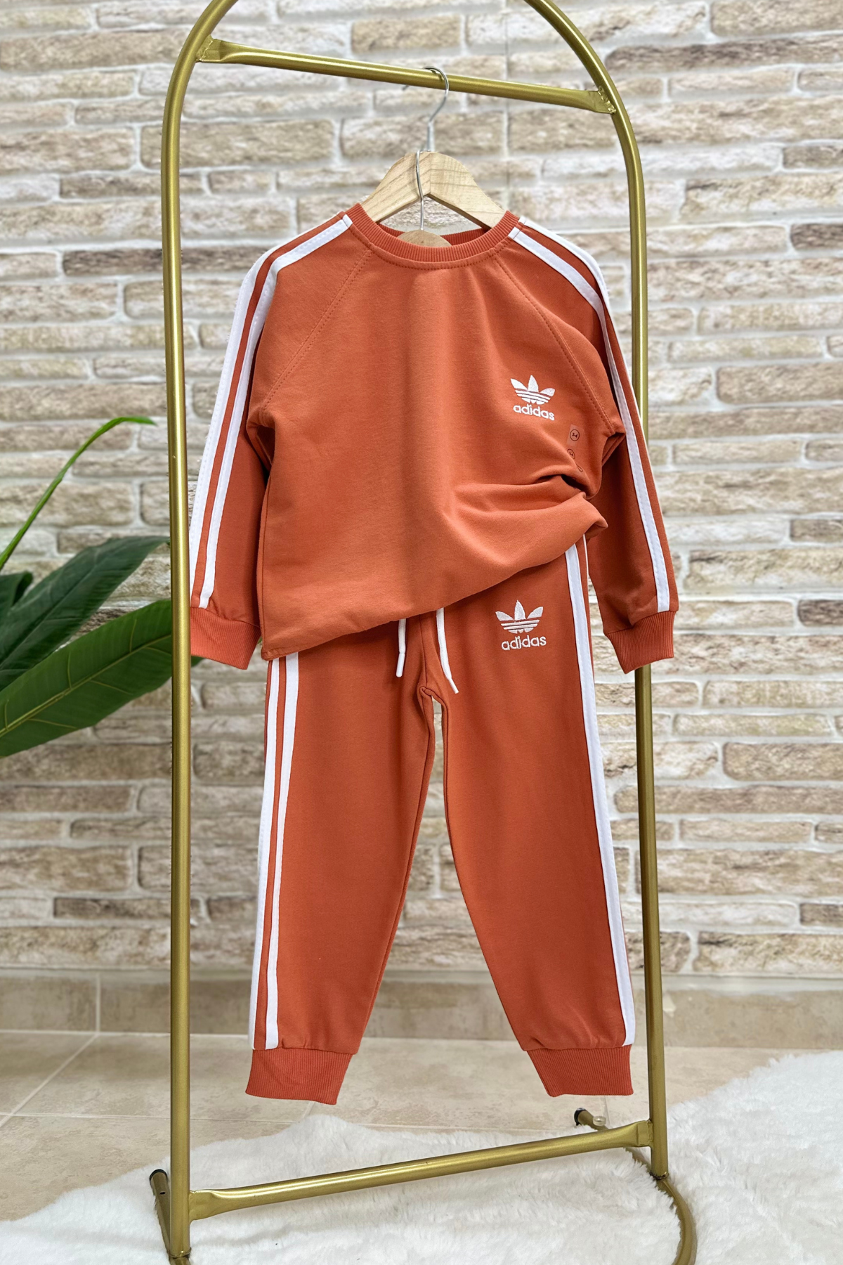 Unisex  2 İplik Adids Kiremit Takım
