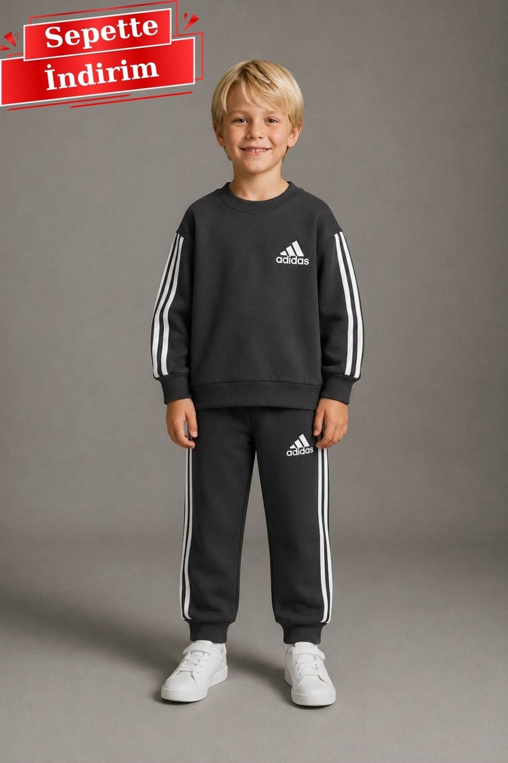 Unisex 3 İplik Antrasit  Ads Takım