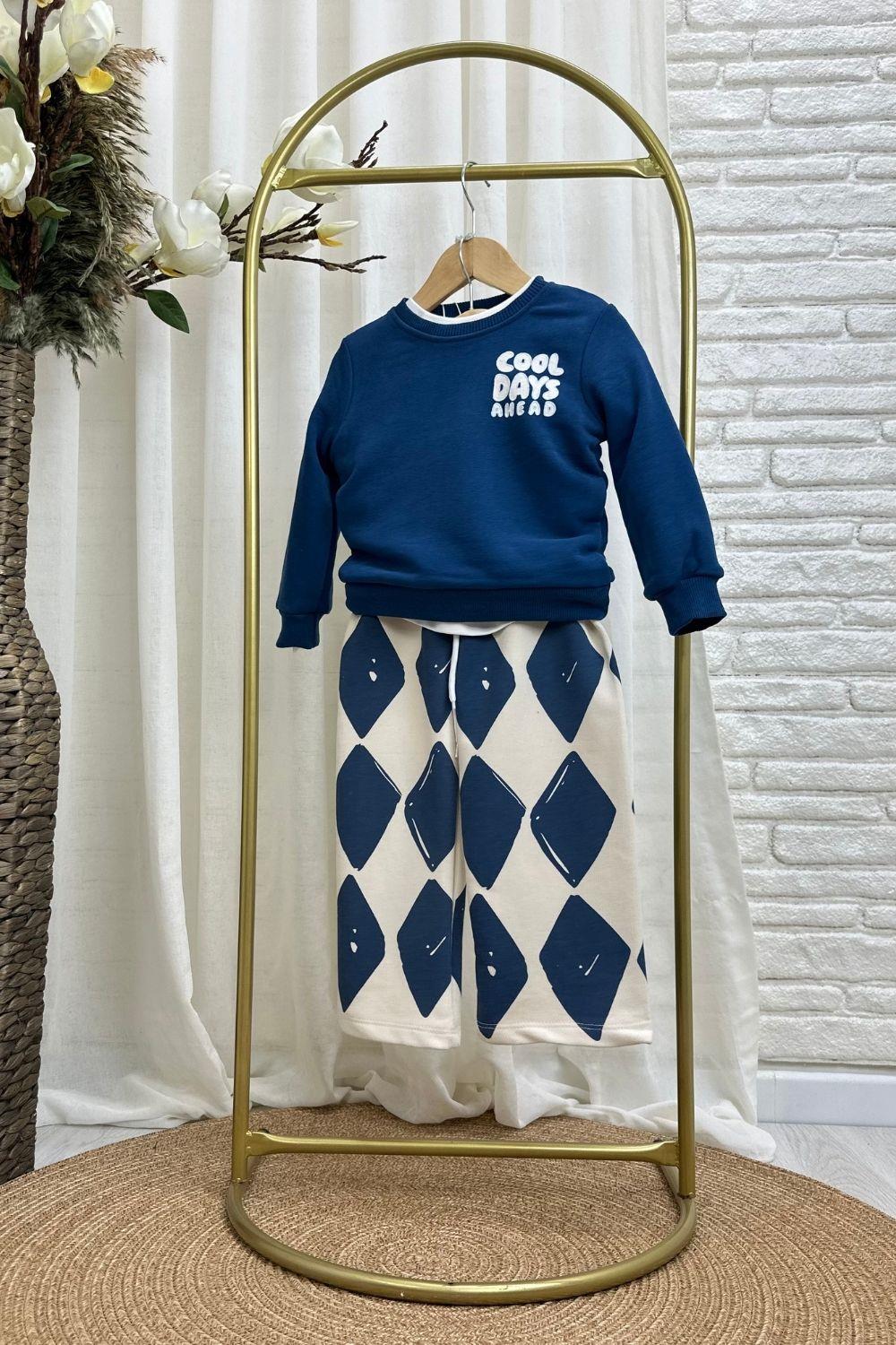 Unisex 3 İplik Cool Petrol Takım