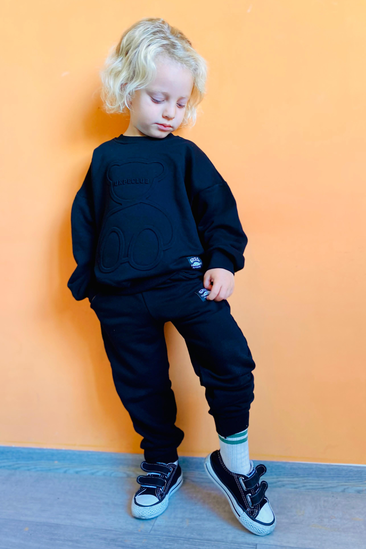 Unisex 3 İplik  Kapartma Baskı Ayıcıklı Takım