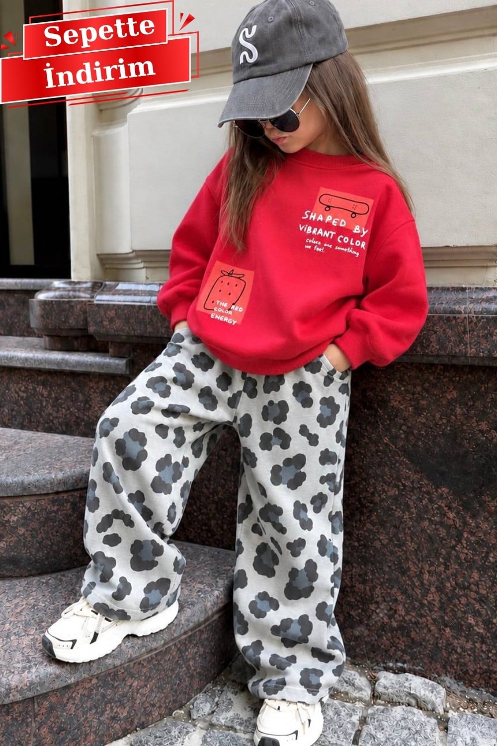 Unisex 3 İplik Red Berry Tiger Takım