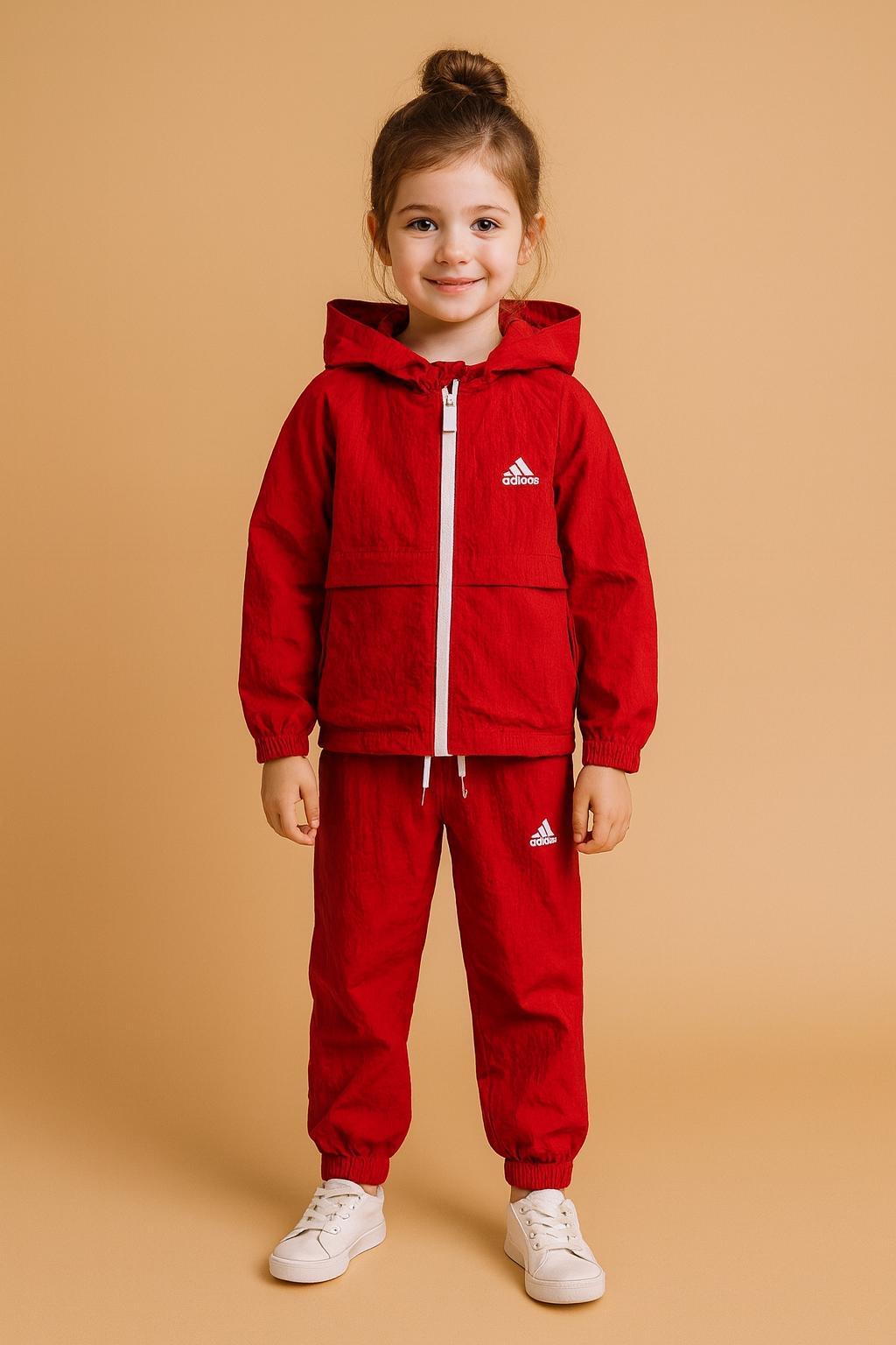 Unisex Astarlı Su Geçirmez Adids Kırmızı Takım