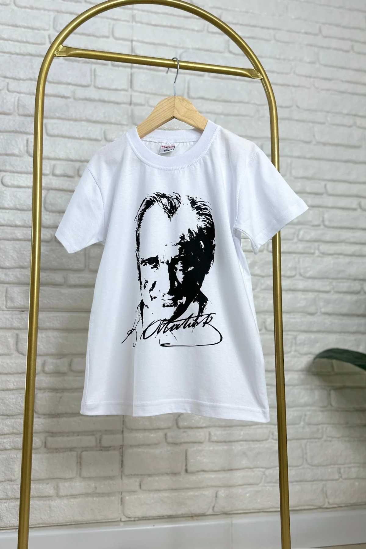 Unisex Atatürk Beyaz T-shirt 