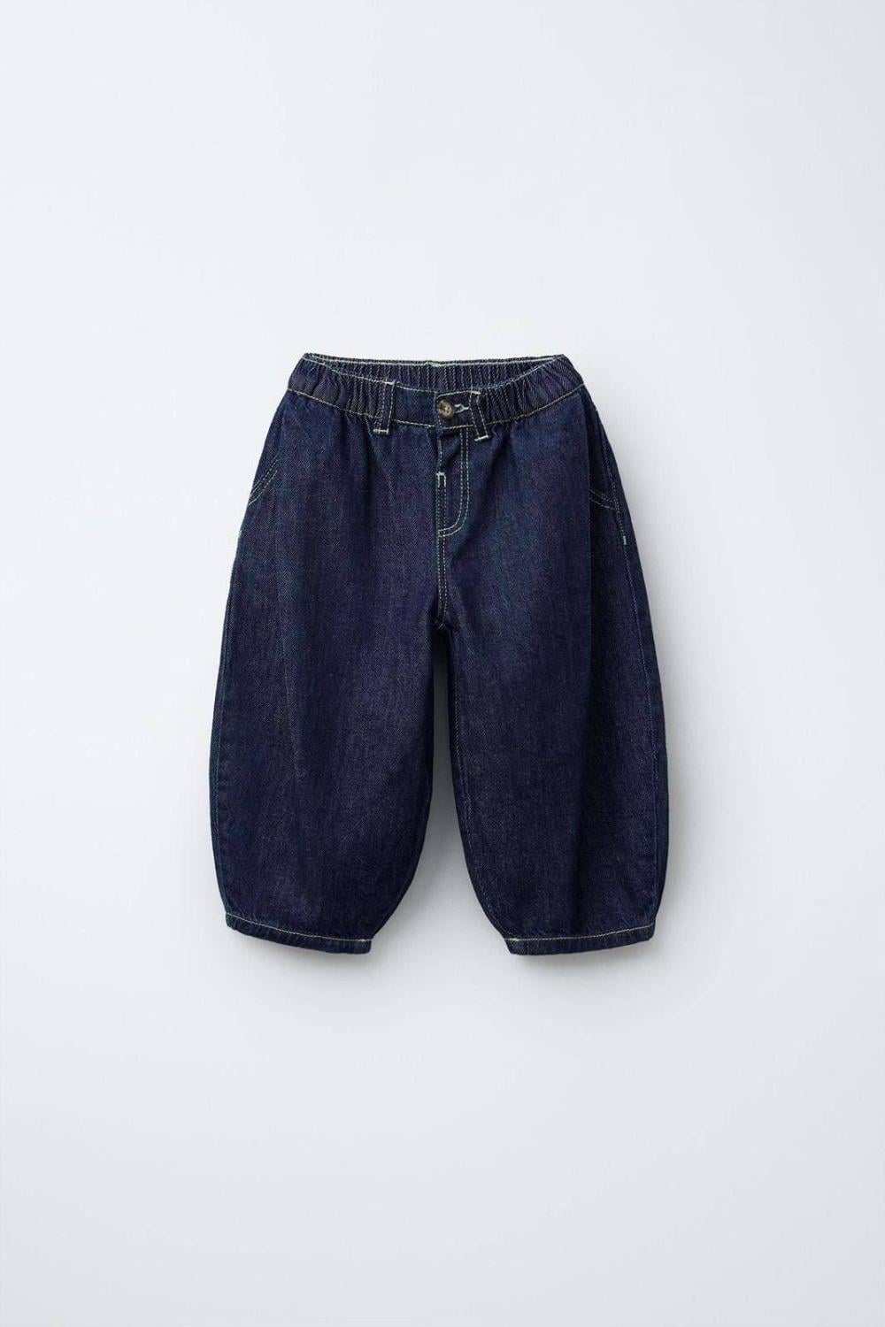 Unisex Baloon Laci Denim Jean Pantolon