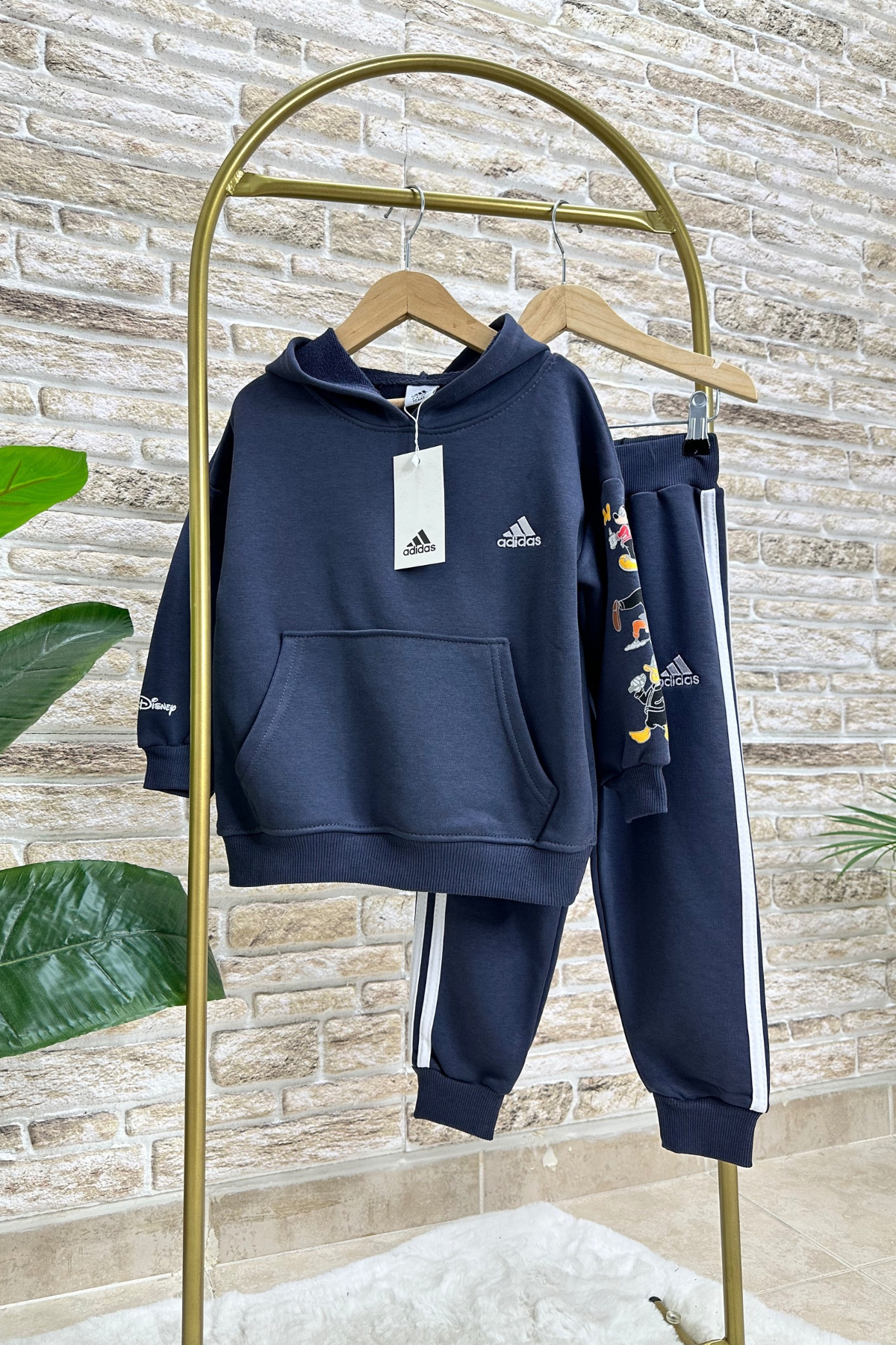 Unisex Çocuk 3 İplik Antrasit  Mickey Takım