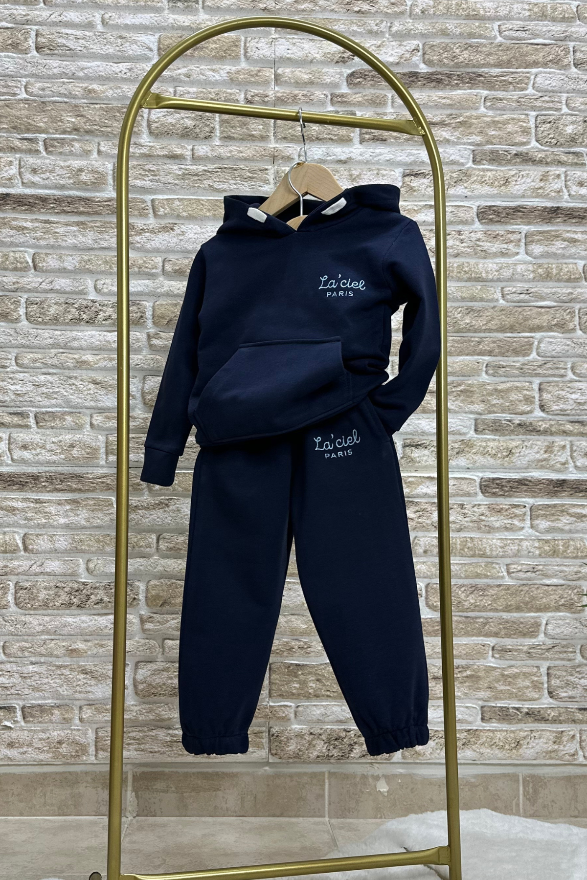 Unisex Çocuk 3 İplik Kapüşonlu Laciei Takım