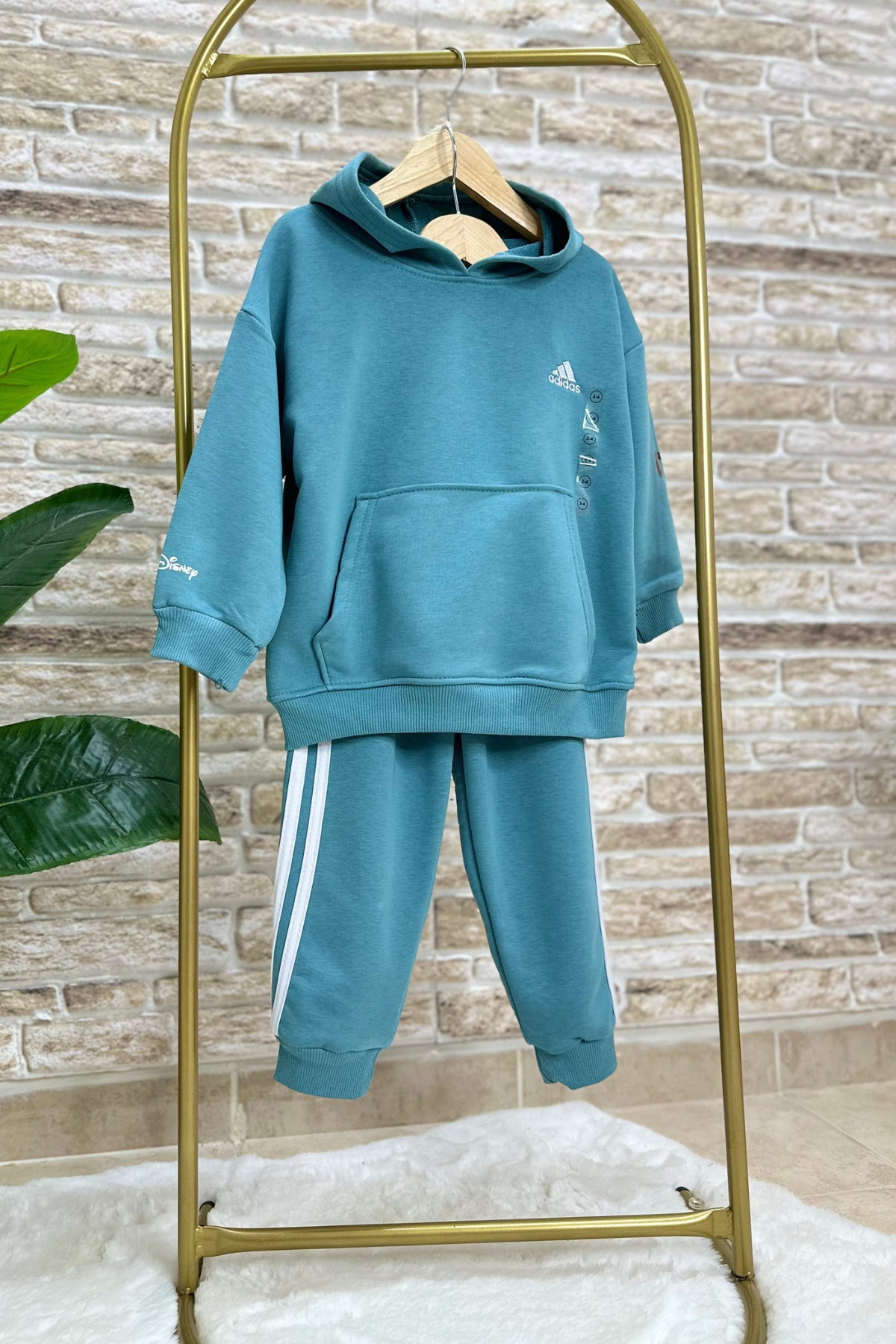 Unisex Çocuk 3 İplik Mavi  Mickey Takım