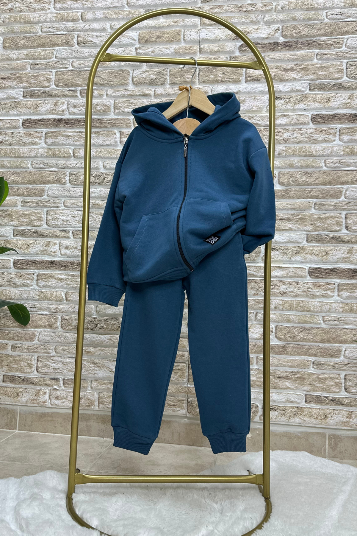 Unisex Çocuk Laci Fermuarlı Eşofman Takımı