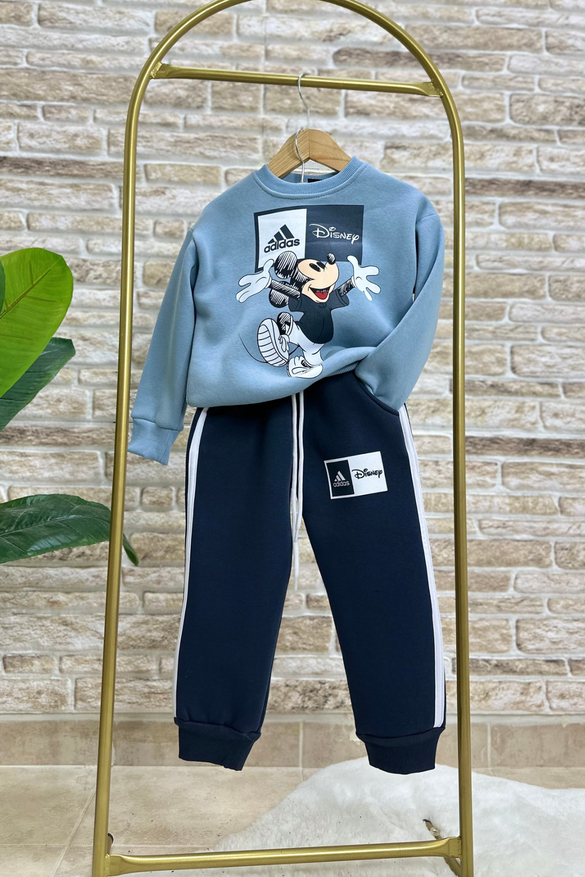 Unisex Çocuk Şardonlu Adids Mavi Laci Takım