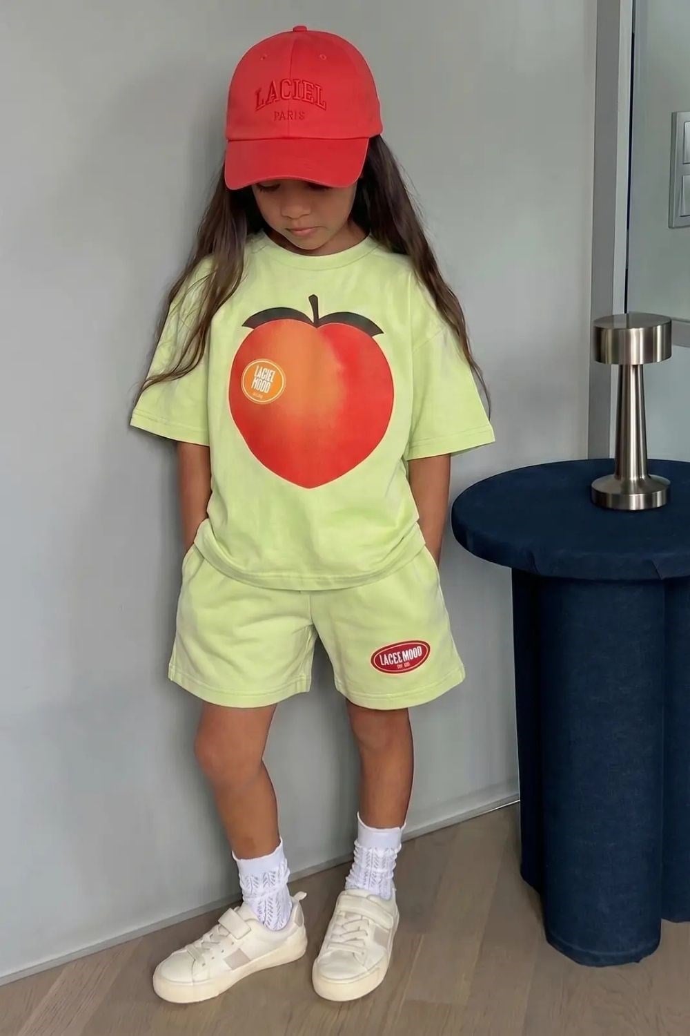 Unisex Elmalı Laciel Neon Şortlu Takım