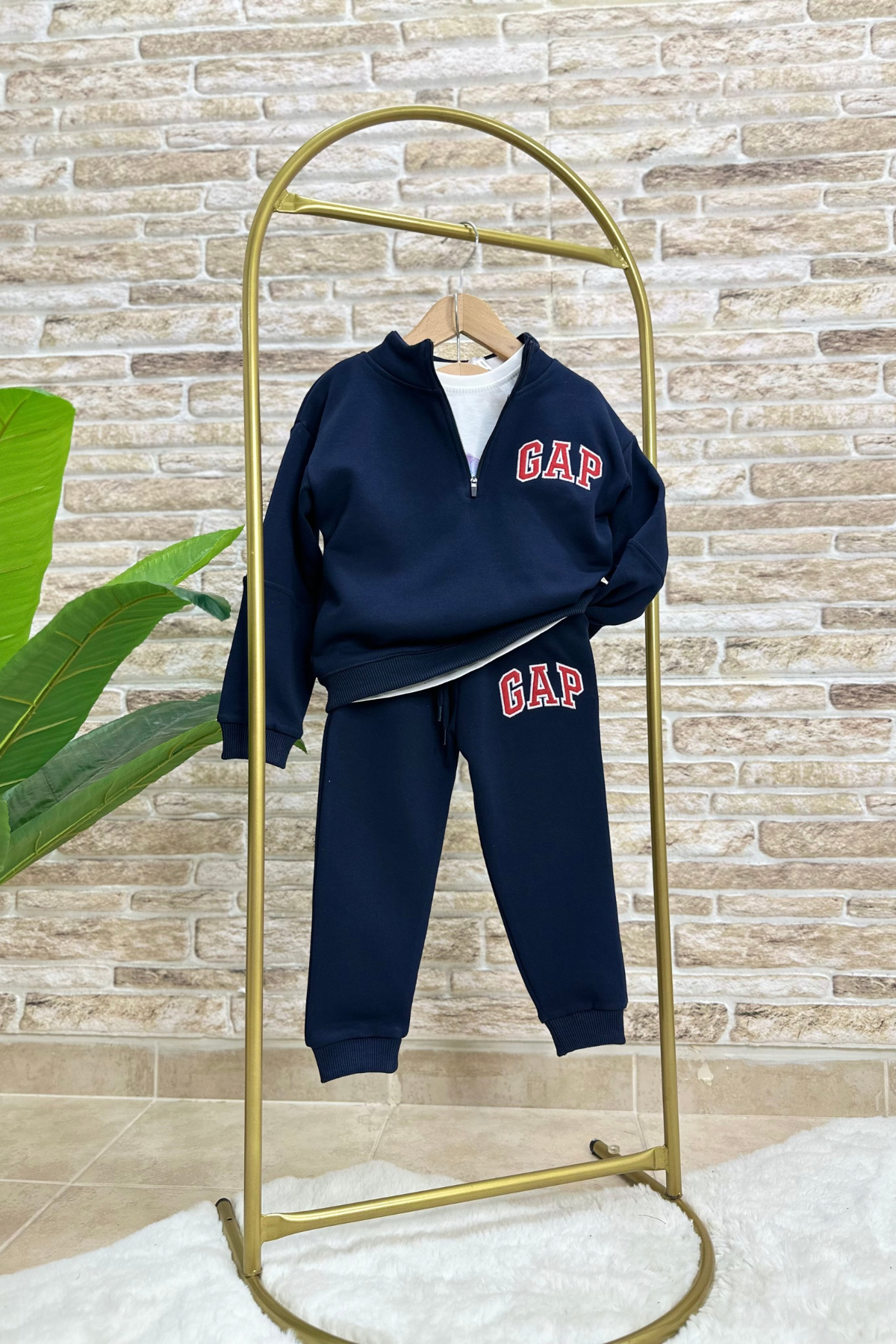 Unisex Fermuarlı Balıkçı Yaka Gap Laci Takım 