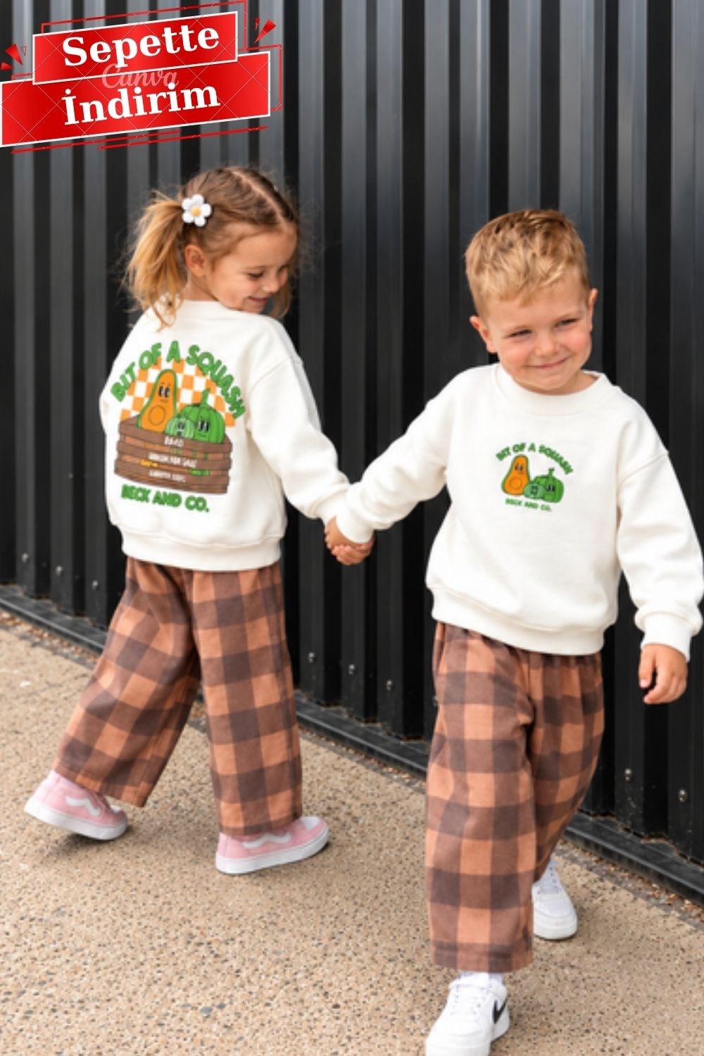 Unisex Gabardin Pantolonlu Bit Of İkili Takım