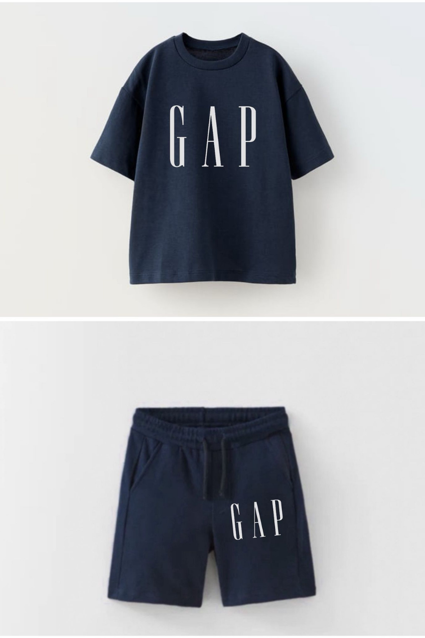 Unisex Gap Lacivert Şortlu Takım  