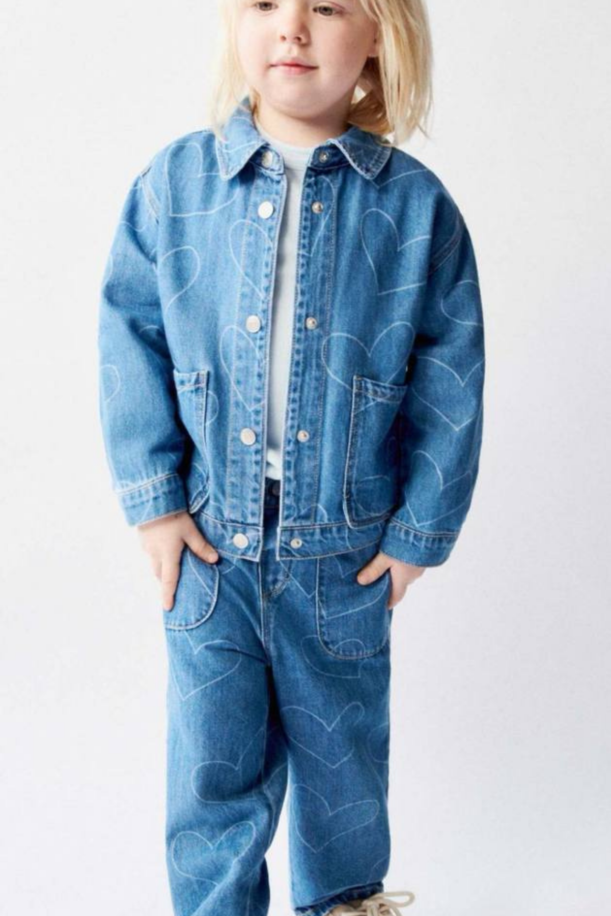 Unisex Kalpli Denim Takım