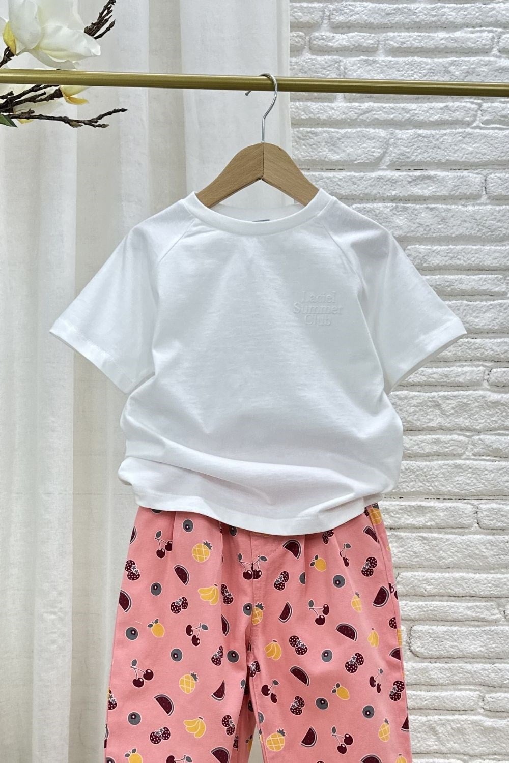 Unisex Laciel Kısa Kol Beyaz Tshirt