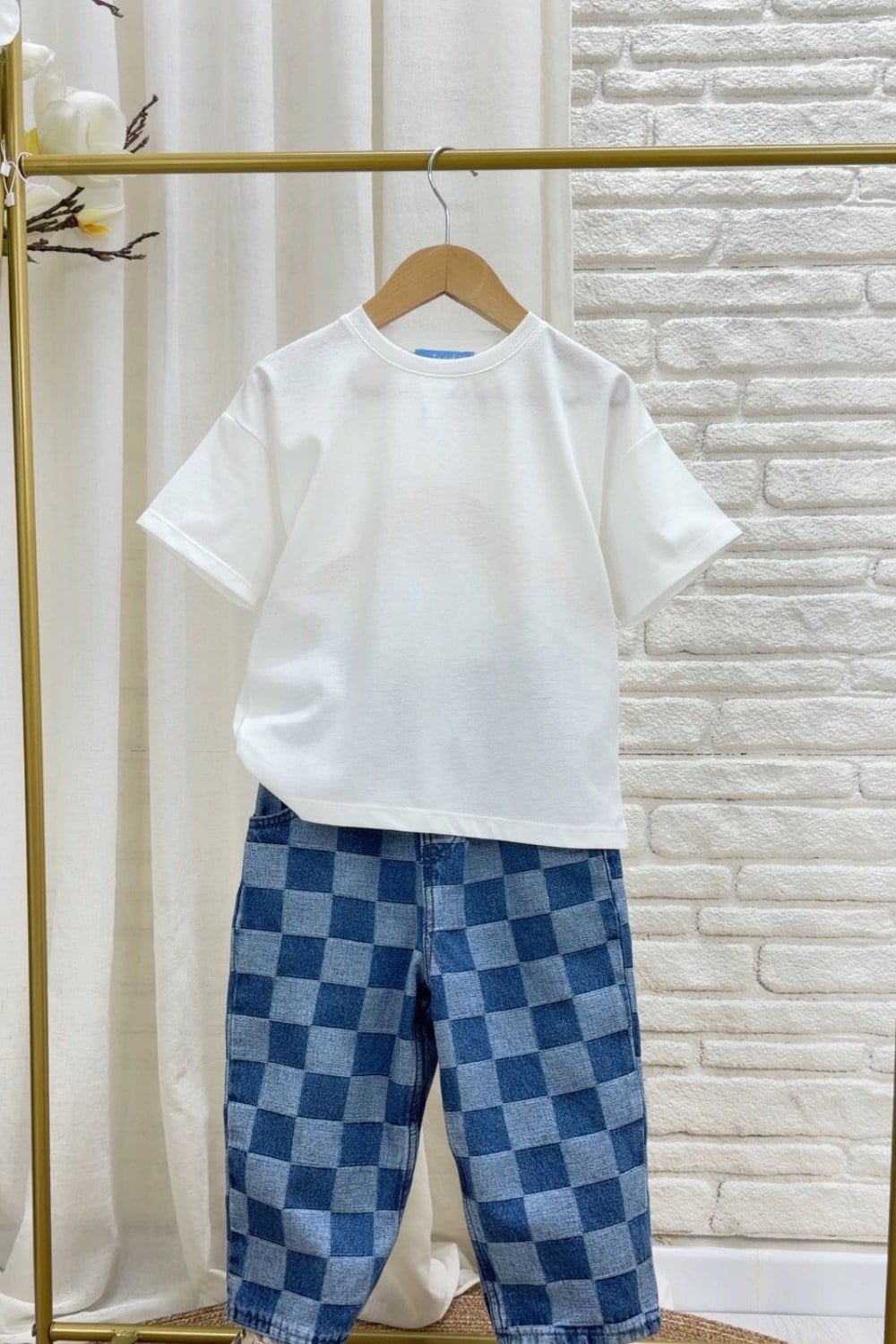 Unisex Laciel Oversize  Kısa Kol Beyaz Tshirt