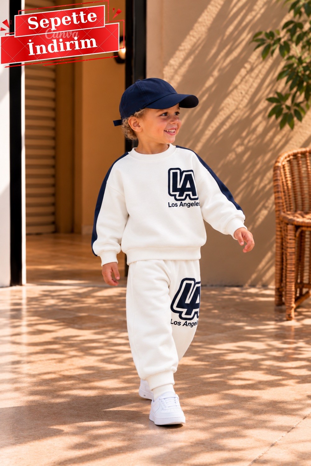 Unisex Loş Angeles 3 İplik Takım
