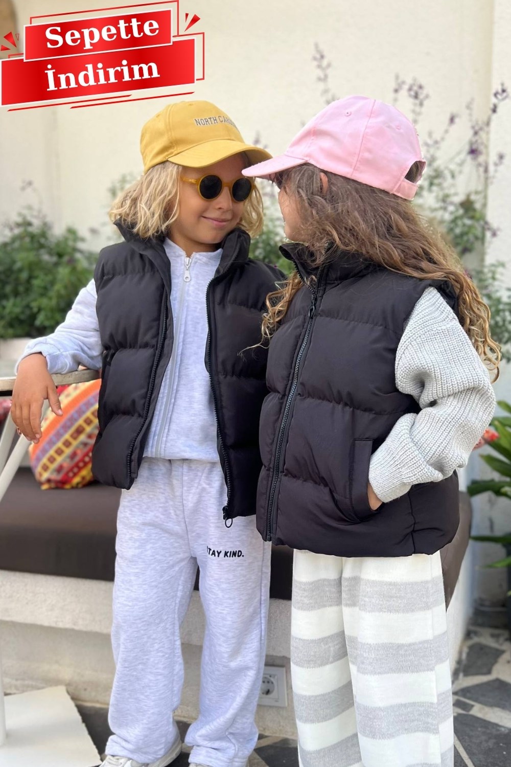 Unisex Şişme Siyah Yelek