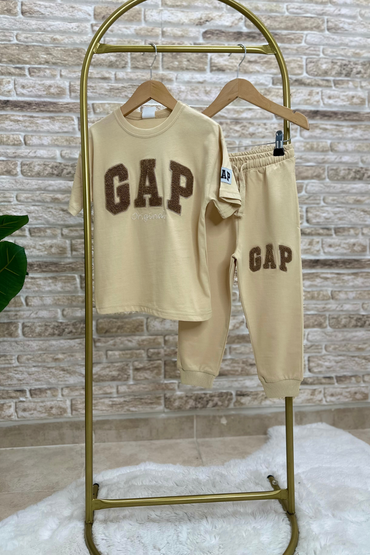 Unisex Süzene Sütlü Kahve Gap Takım