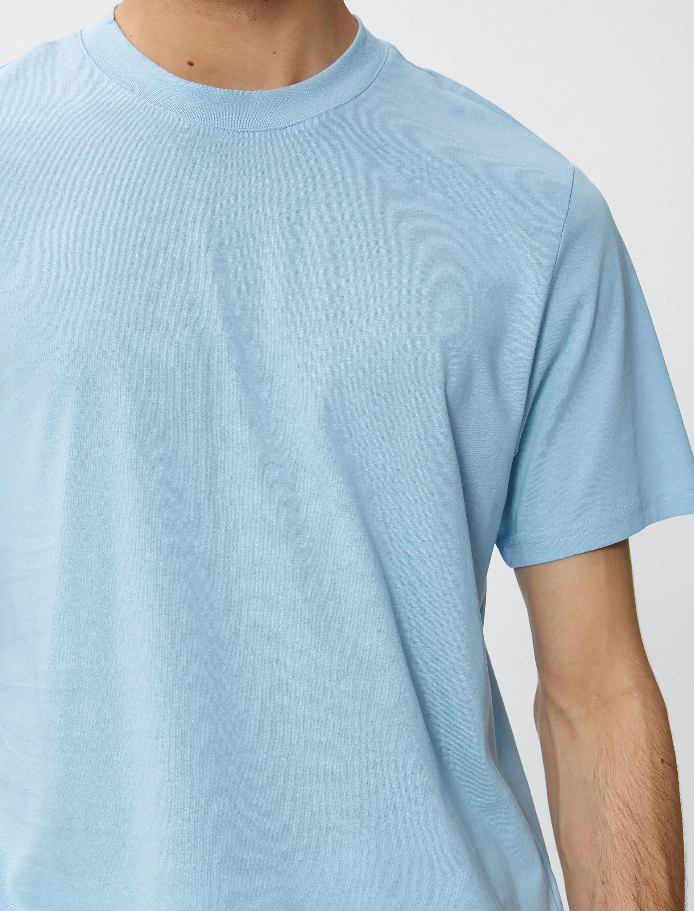 Mavi Erkek Basic Tişört Bisiklet Yaka Kısa Kollu