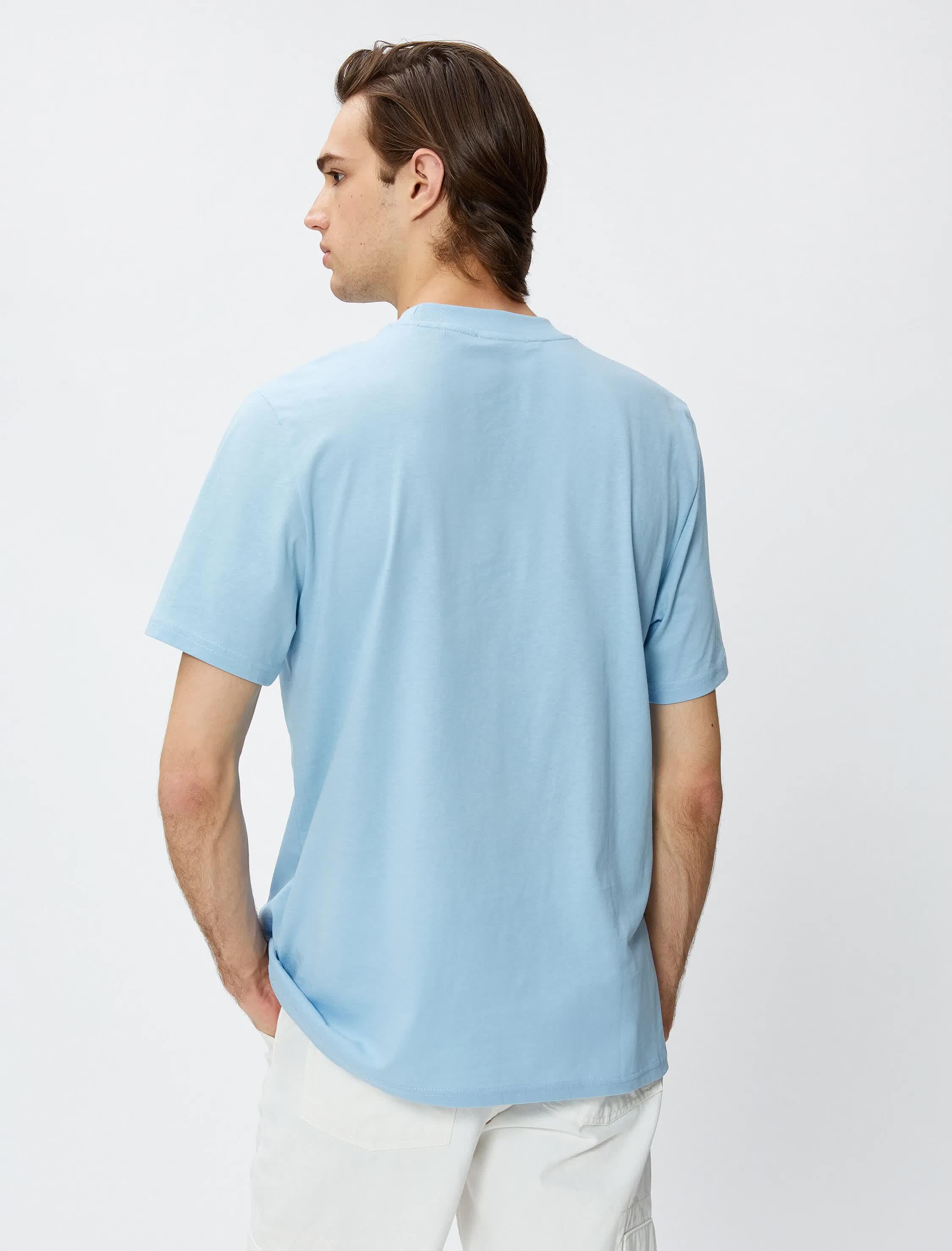 Mavi Erkek Basic Tişört Bisiklet Yaka Kısa Kollu