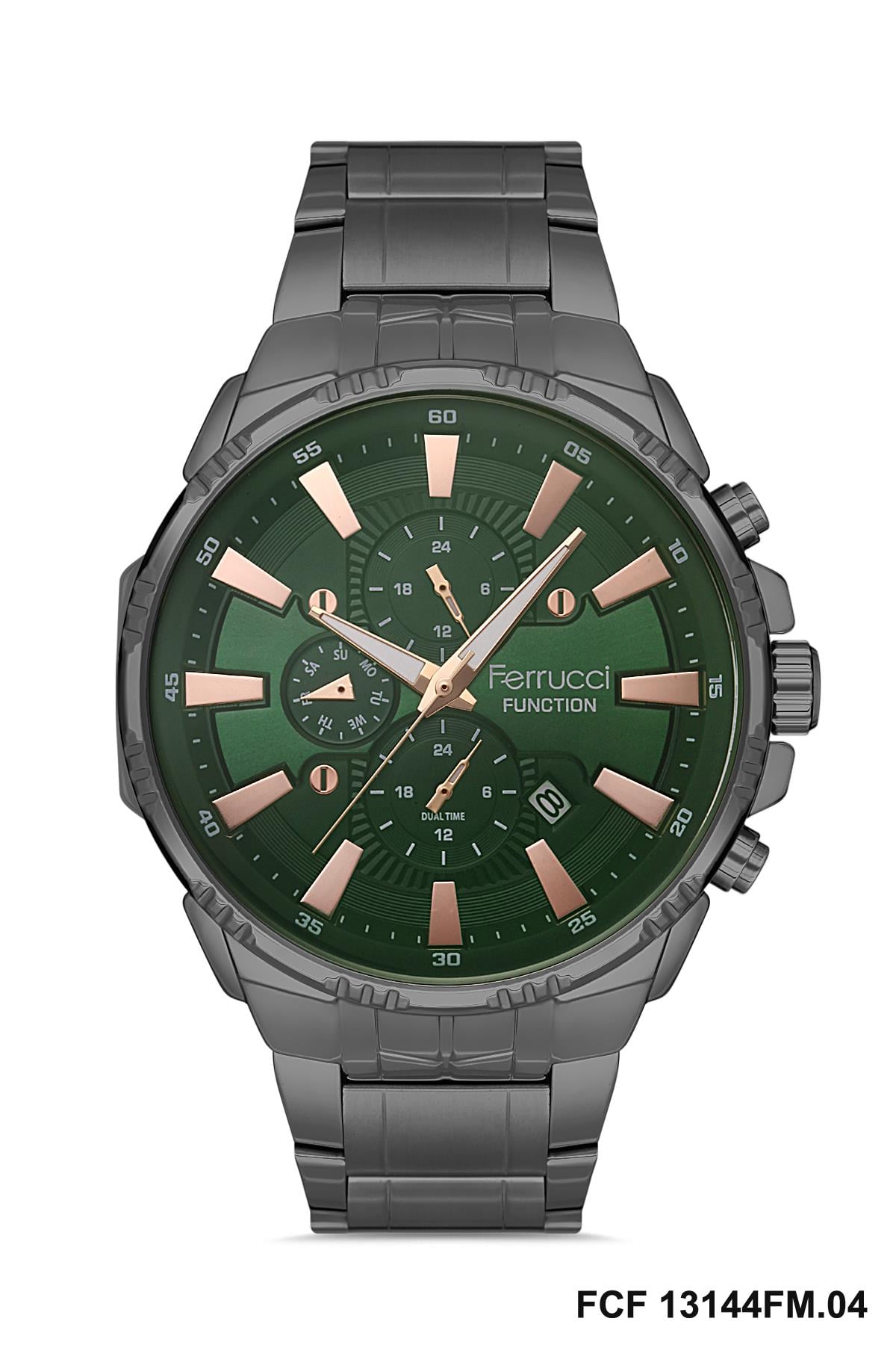 FCF 0723 13144FM.4 Fonksiyonlu Metal Kol Saati