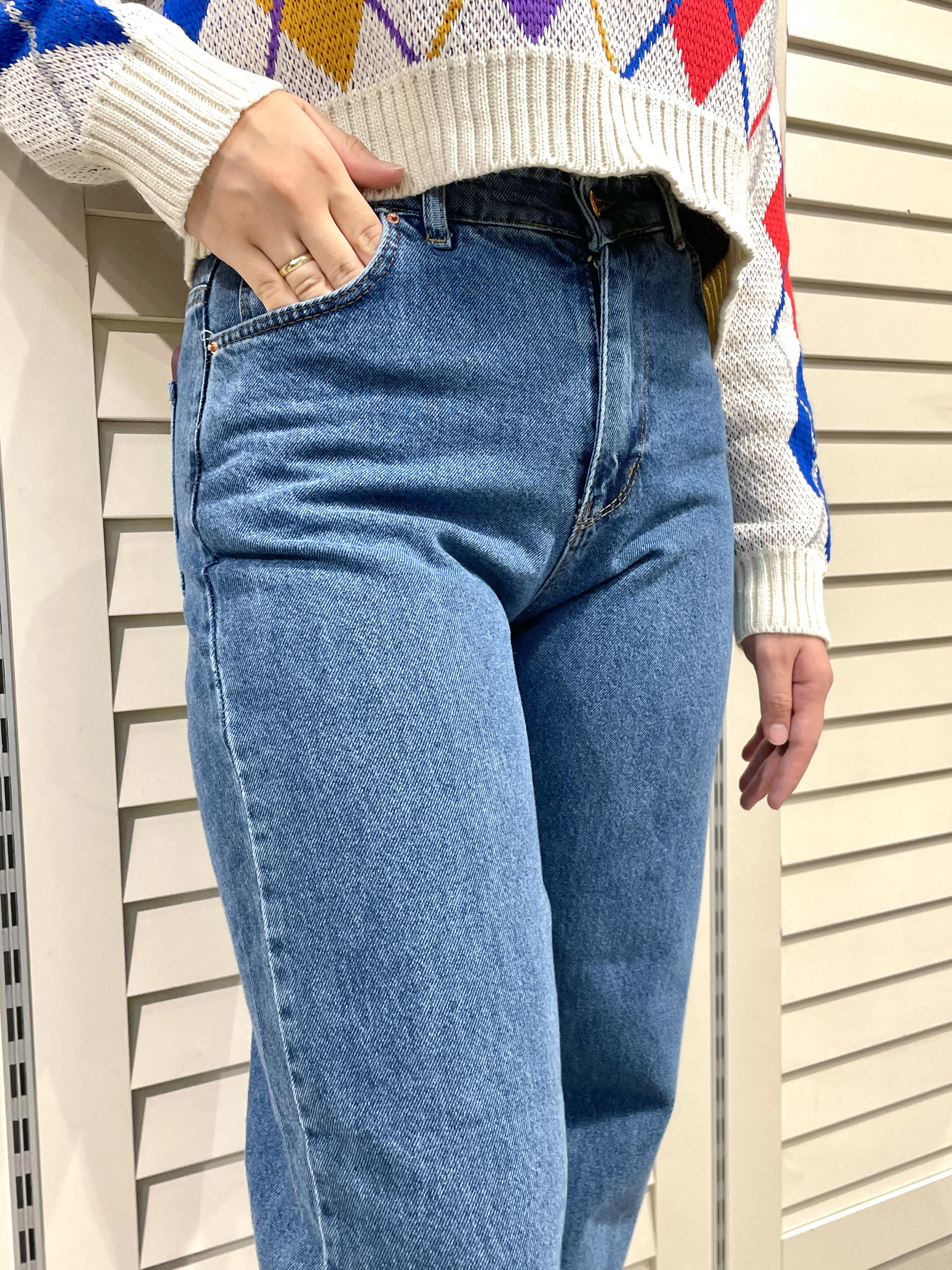 Mavi Kadın Düz Salaş Kot Pantolon - Mom Jean