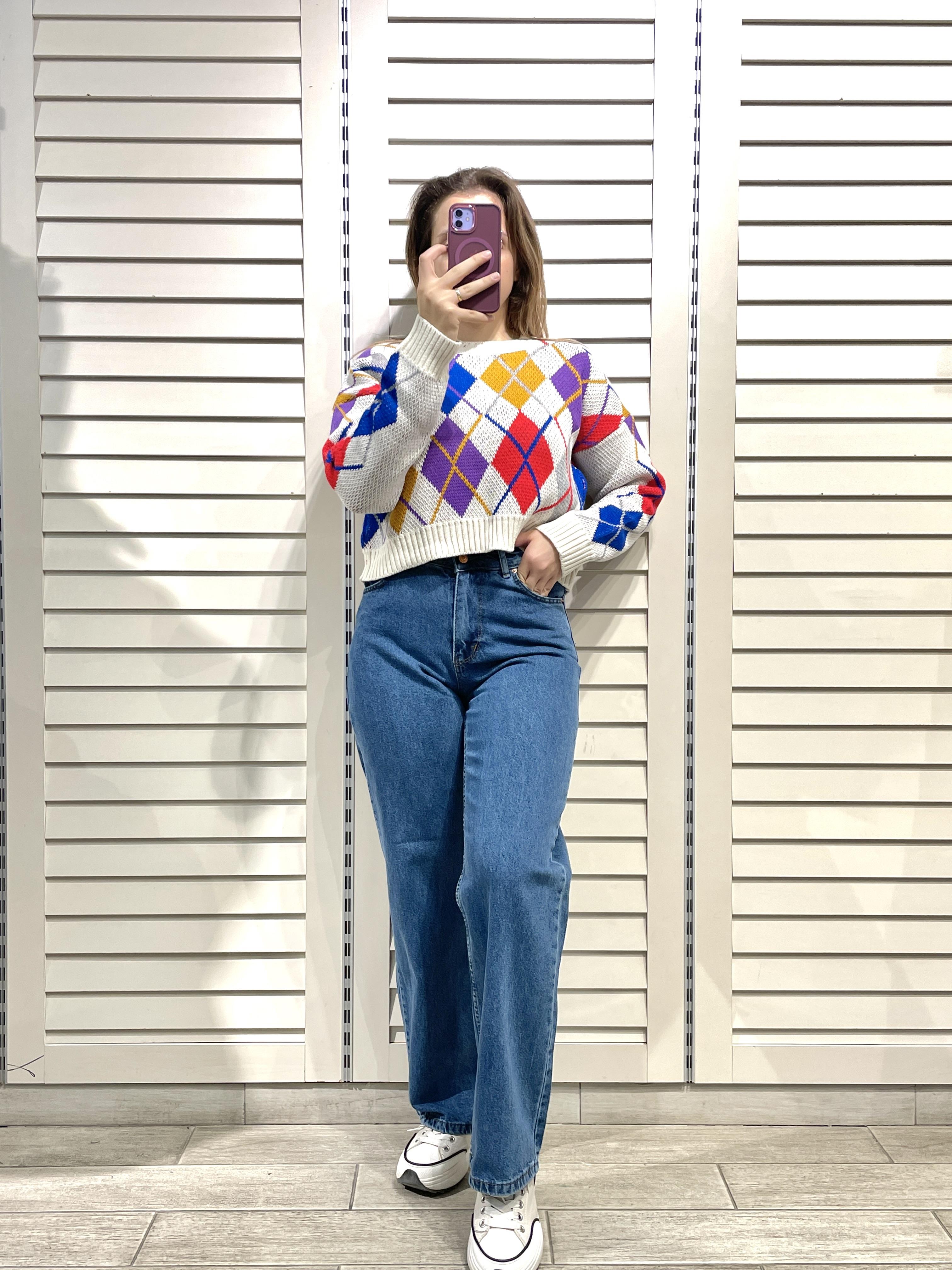 Mavi Kadın Düz Salaş Kot Pantolon - Mom Jean