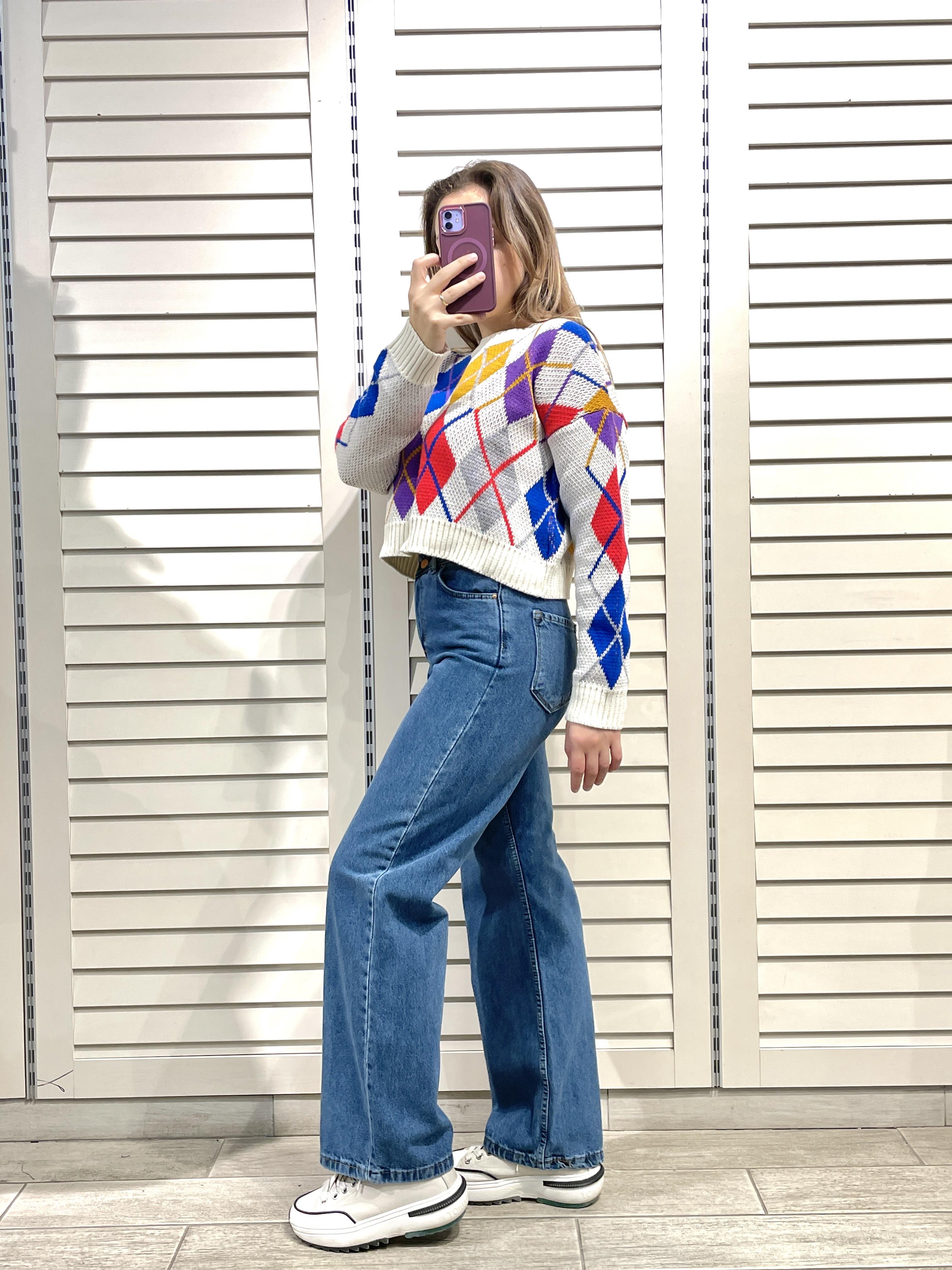 Mavi Kadın Düz Salaş Kot Pantolon - Mom Jean