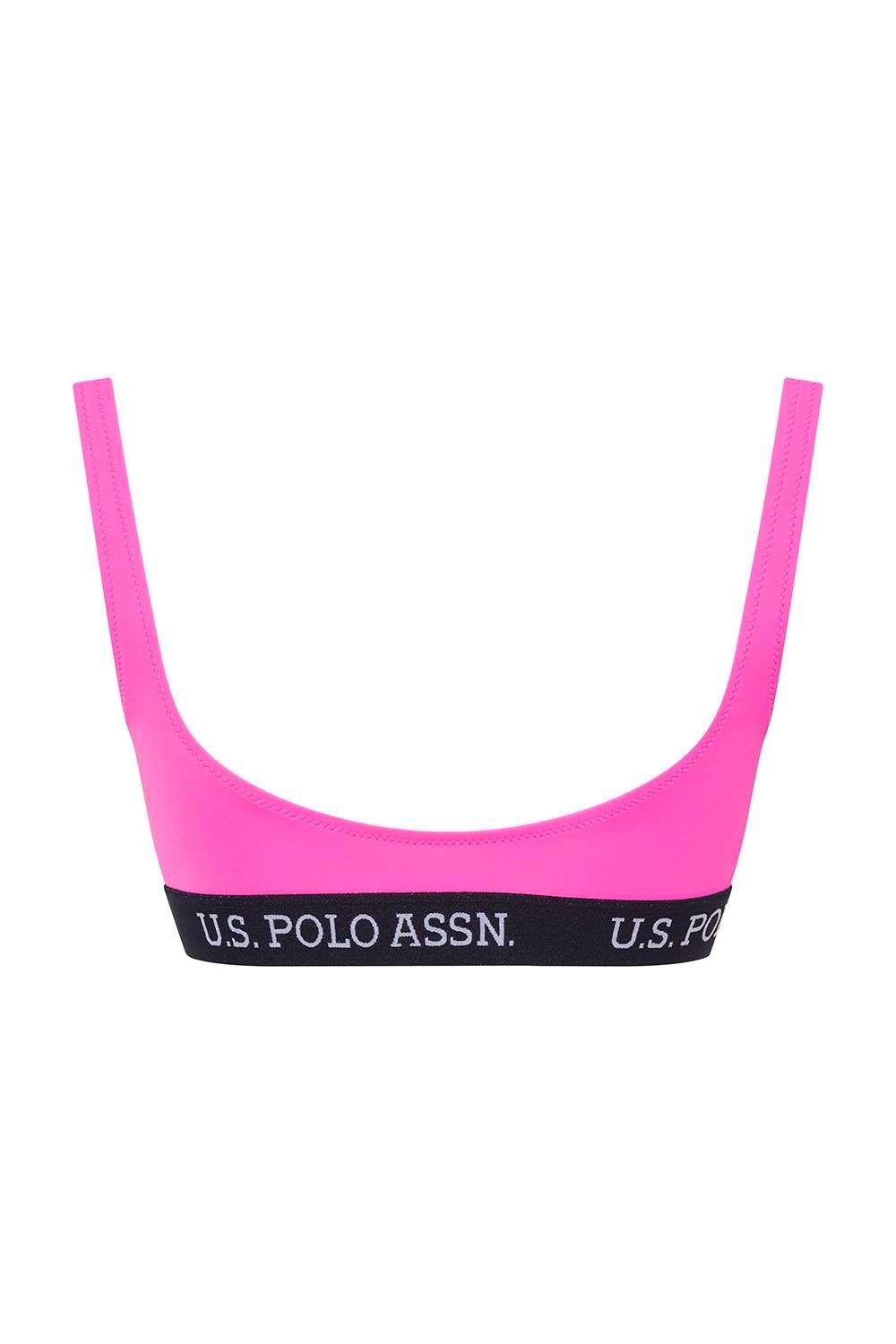 Kadın Pembe U Yaka Bralet Bikini Üst