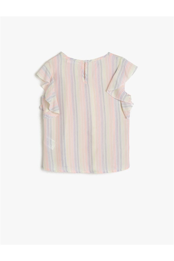 Kız Çocuk Renkli Çizgili Bluz 0YKG67046AW