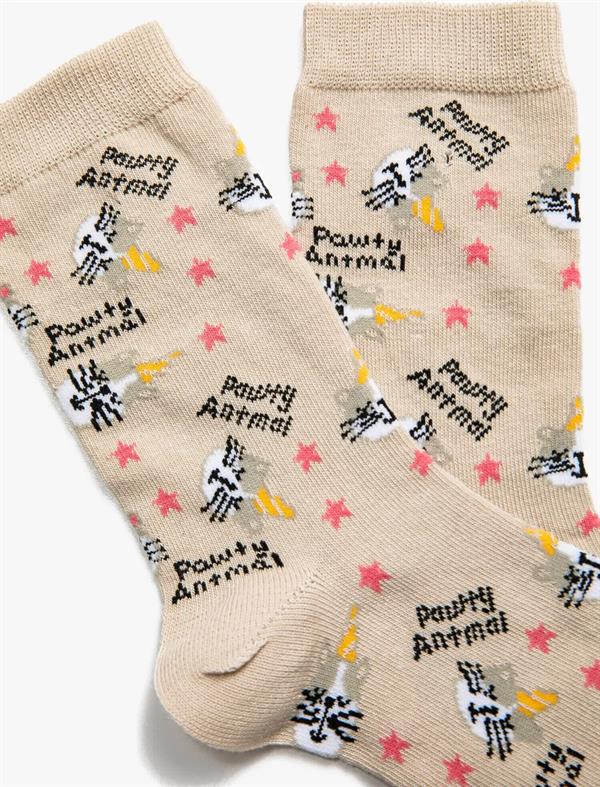 Kadın Desenli Çorap