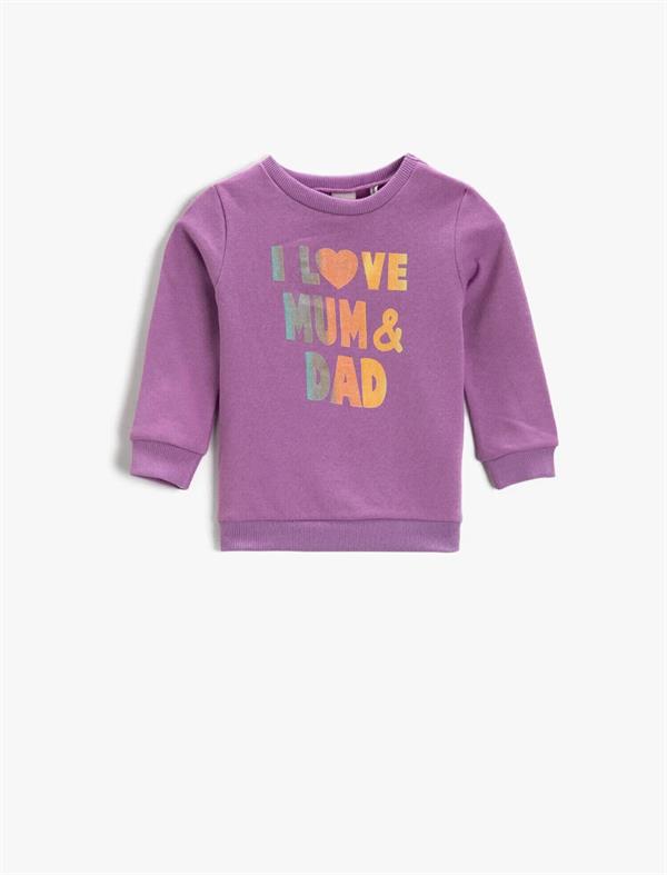 Kız Bebek Baskılı Sweatshirt