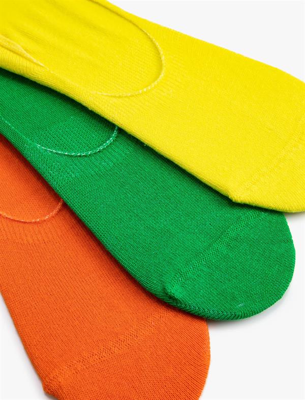 Kadın 3lü Babet Çorap Seti Çok Renkli