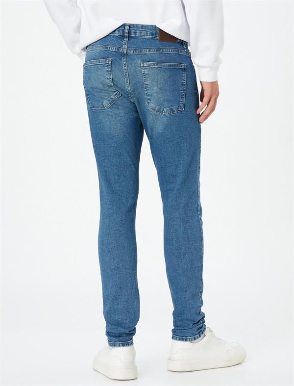 Lacivert Erkek Skinny Fit Kot Pantolon - Michael Jean
