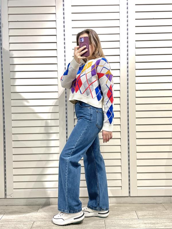 Mavi Kadın Düz Salaş Kot Pantolon - Mom Jean