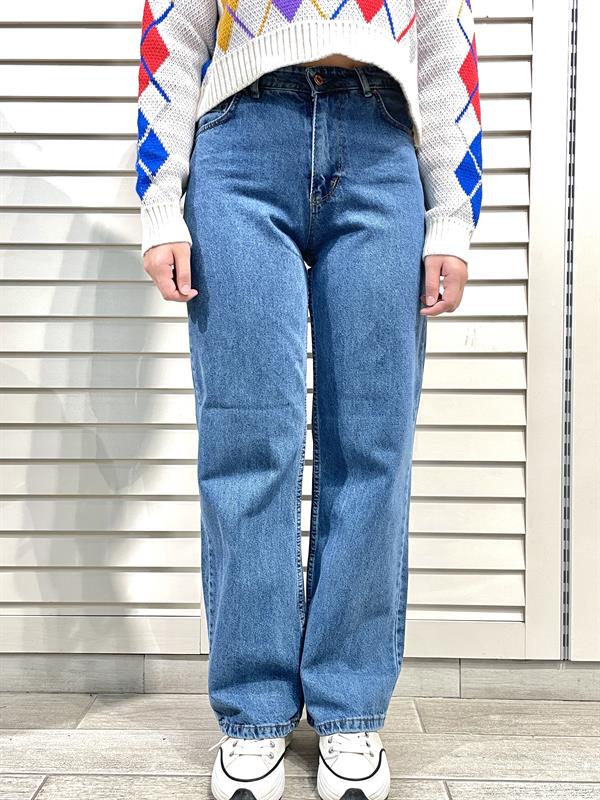 Mavi Kadın Düz Salaş Kot Pantolon - Mom Jean