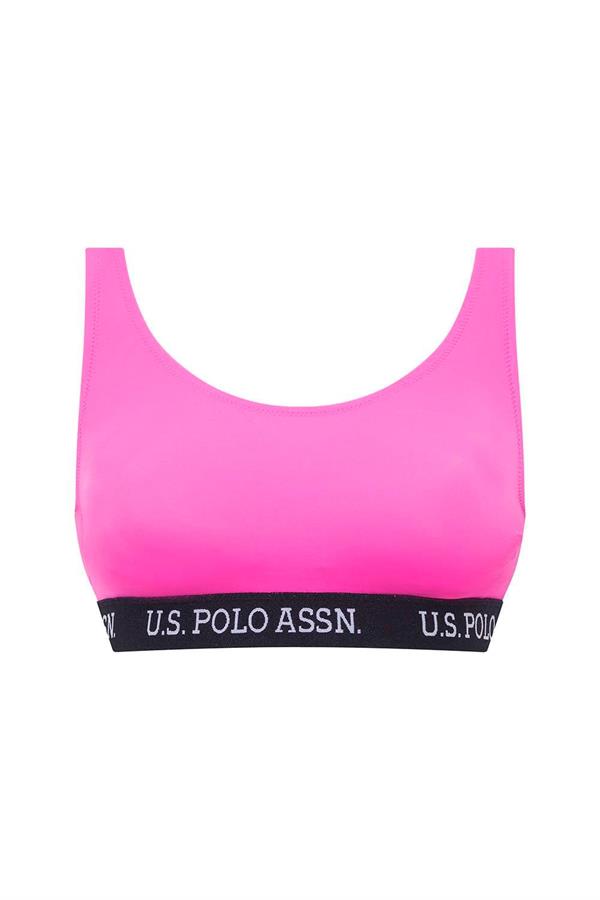Kadın Pembe U Yaka Bralet Bikini Üst