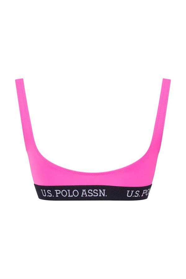 Kadın Pembe U Yaka Bralet Bikini Üst