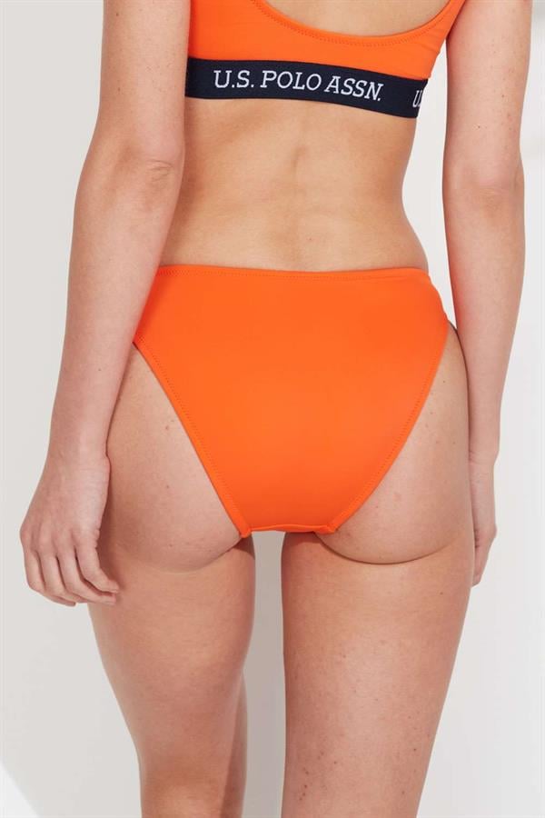 Kadın Turuncu İnce Kenar Bikini Alt