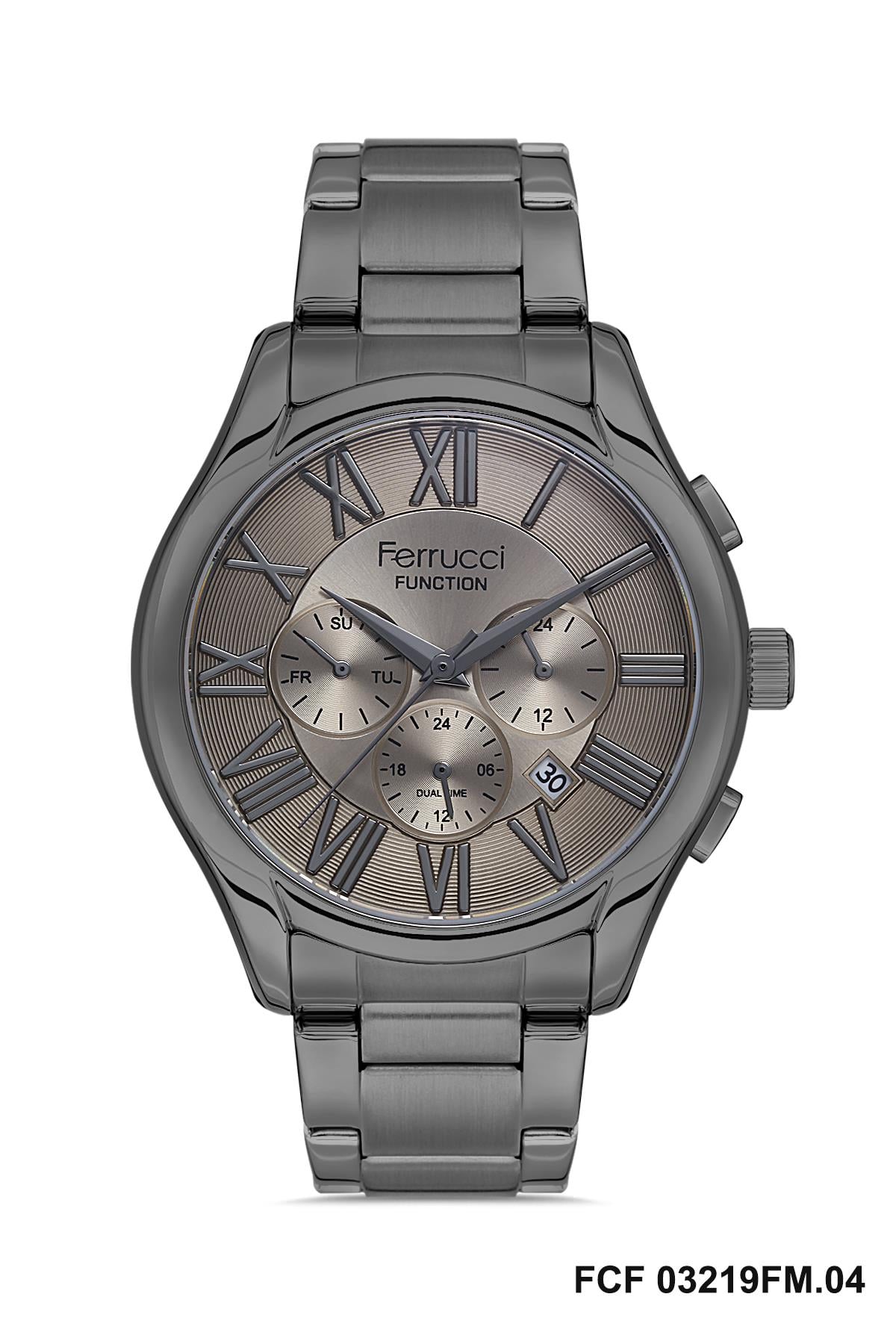 FCF 0823 3219FM.4 Fonksiyonlu Metal Kol Saati