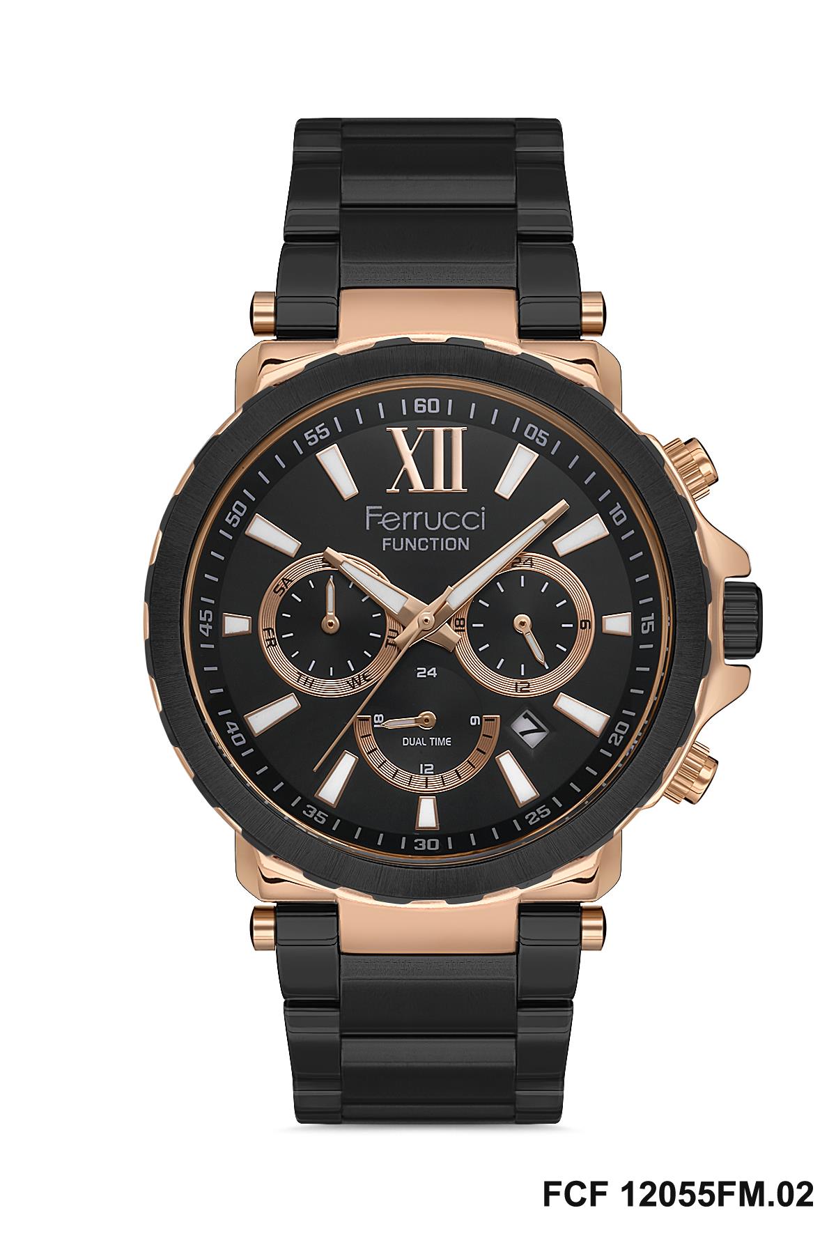 FCF 0923 12055M.2 Fonksiyonlu Metal Kol Saati