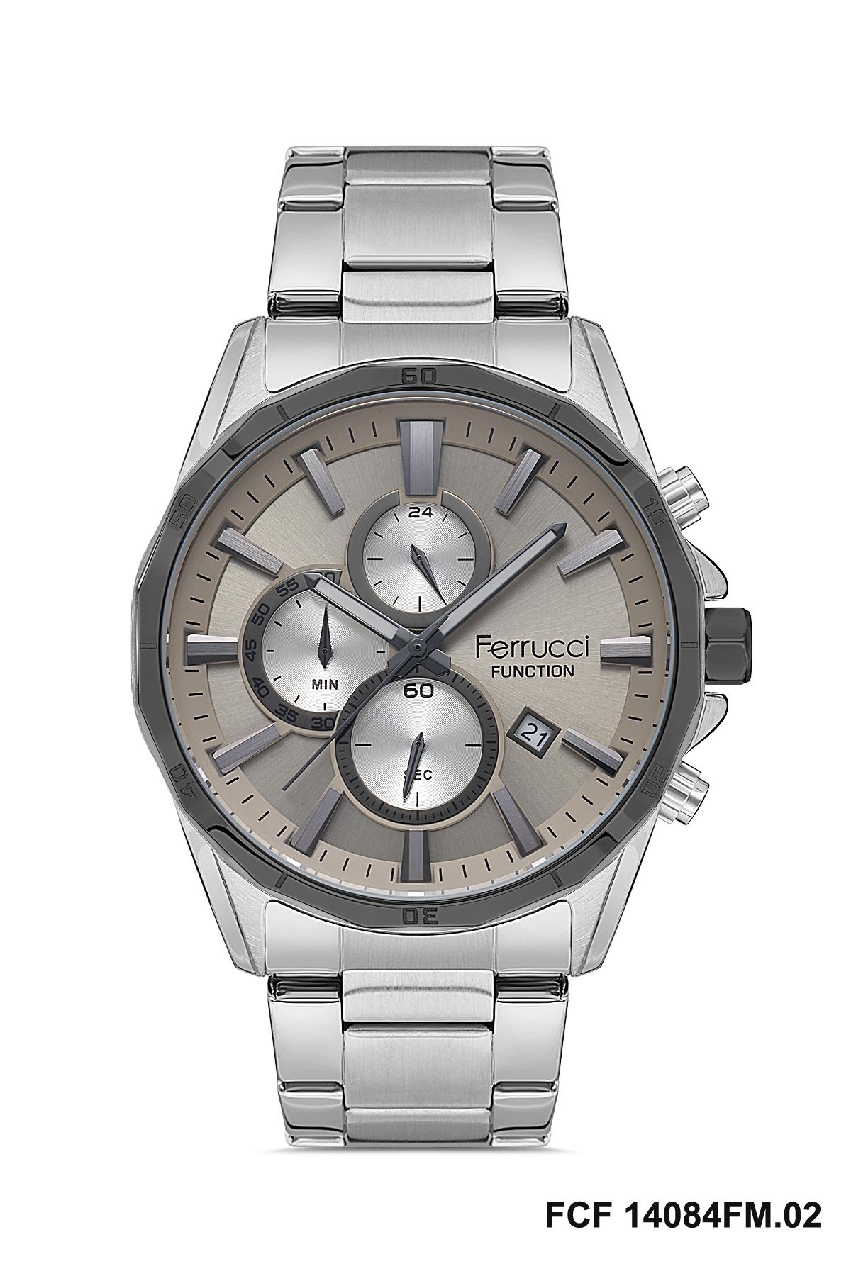 FCF 1023 14084M.2 Fonksiyonlu Metal Kol Saati