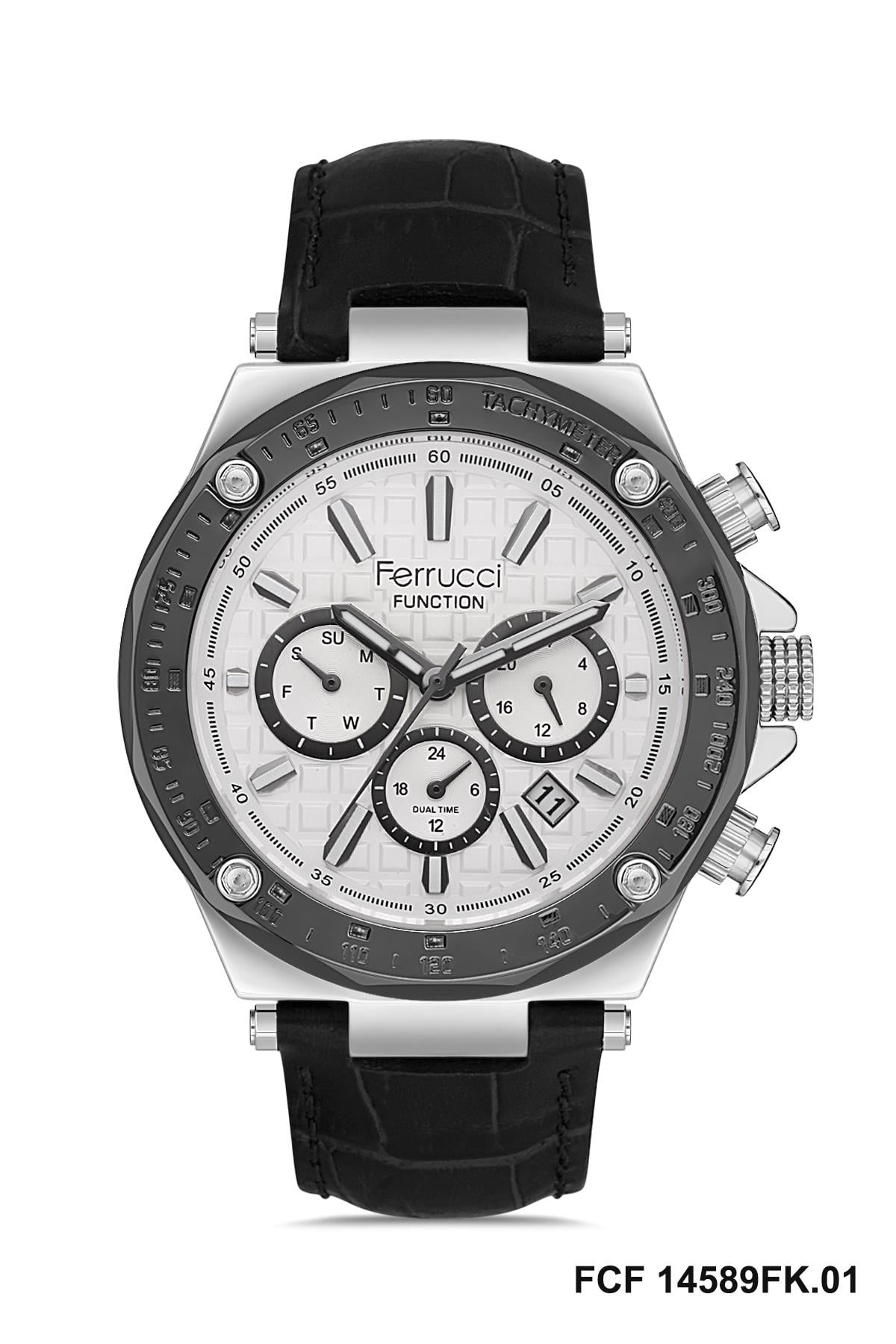 FCF 0823 14589K.1 Deri Kayışlı Kol Saati