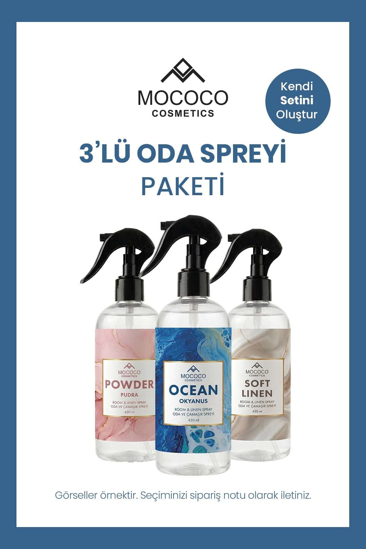 3'lü Oda Spreyi Paketi (Kokularını Kendin Seç)