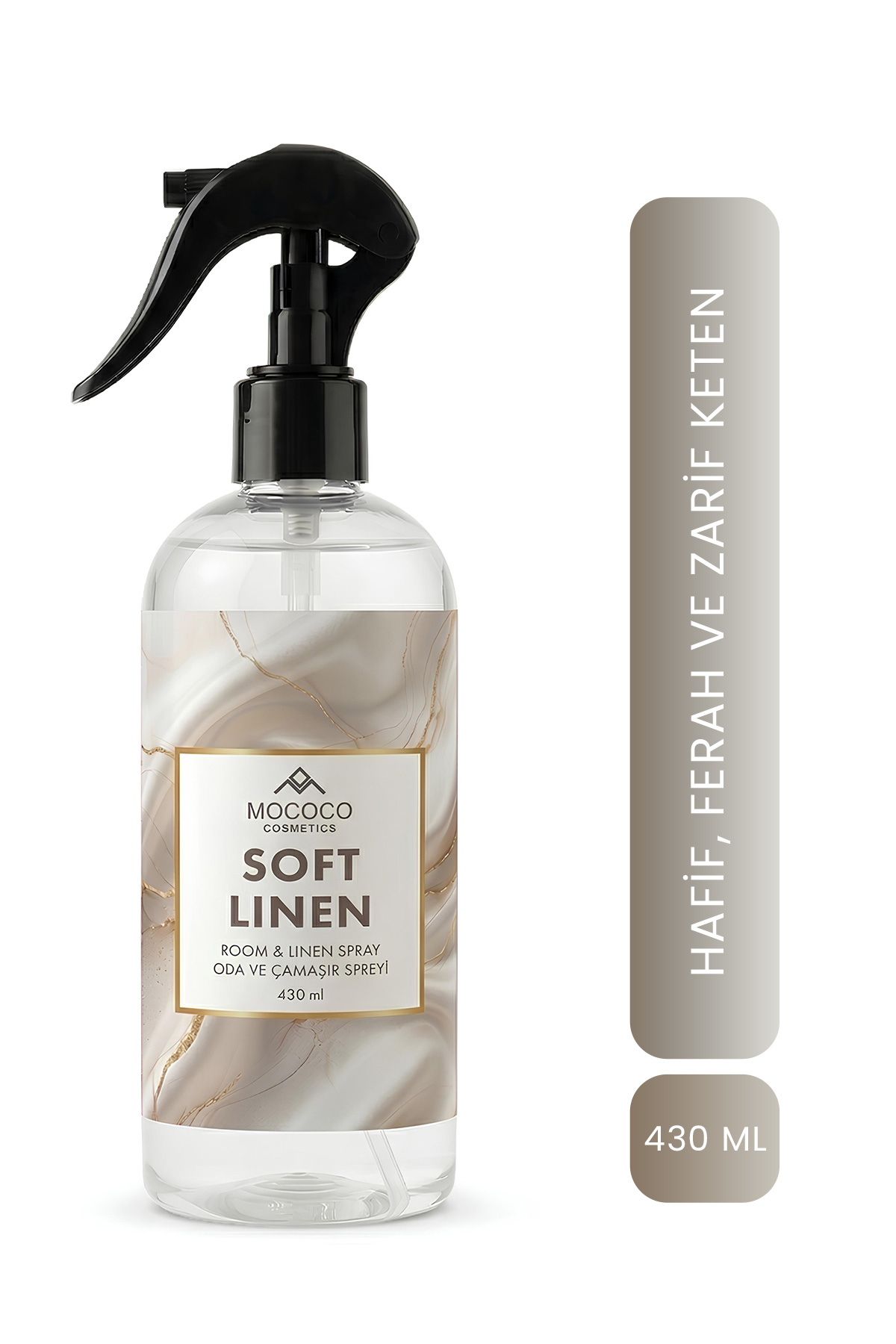 Soft Linen Iris Poudre Oda & Çamaşır Spreyi 430 ml – Room Spray | Ferahlatıcı Ortam ve Kumaş Kokusu