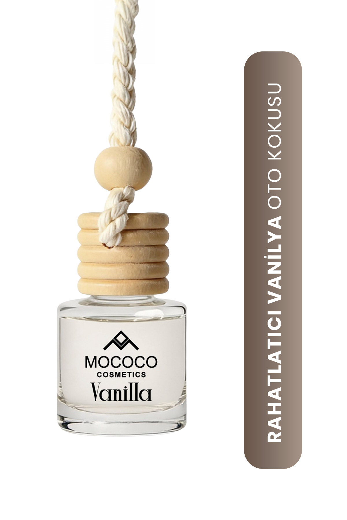 Vanilla Oto Kokusu 8 ml – İp Askılı Araç Kokusu | Uzun Süre Kalıcı Araba Kokusu