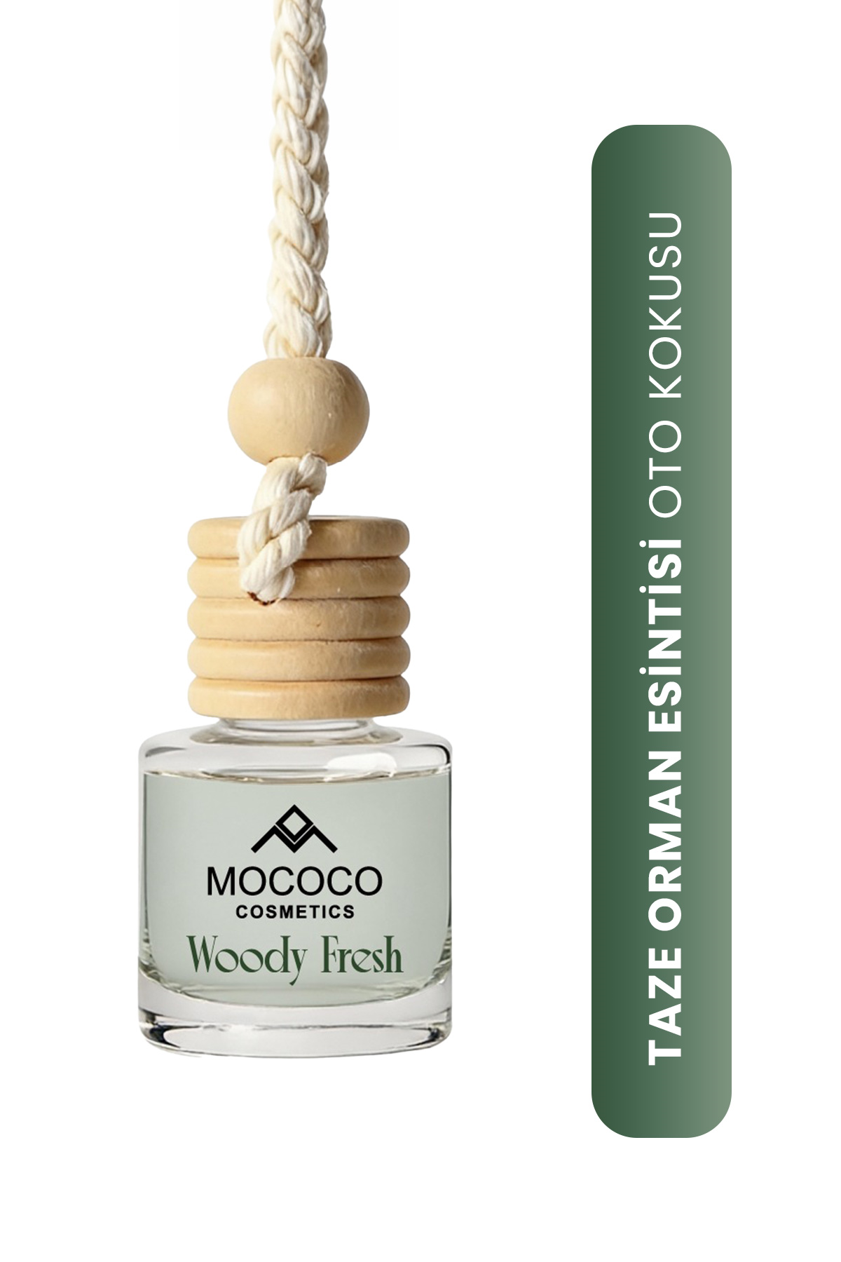 Woody Fresh Oto Kokusu 8 ml – İp Askılı Araç Kokusu | Uzun Süre Kalıcı Araba Kokusu